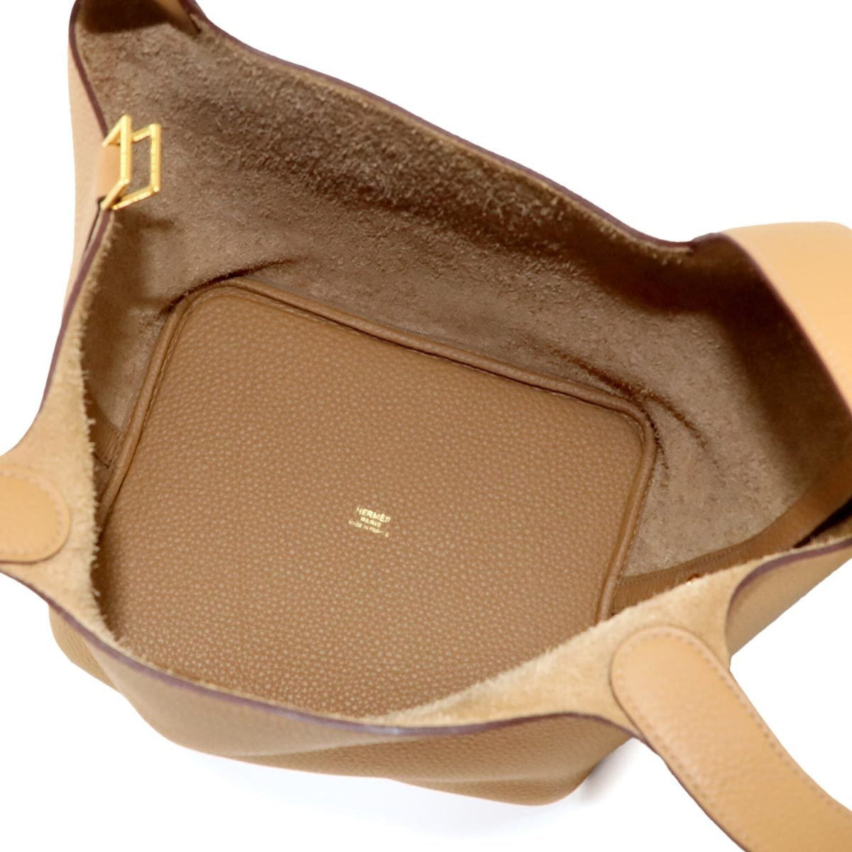 Piko Beige Brown Handbag (Pre-Owned)