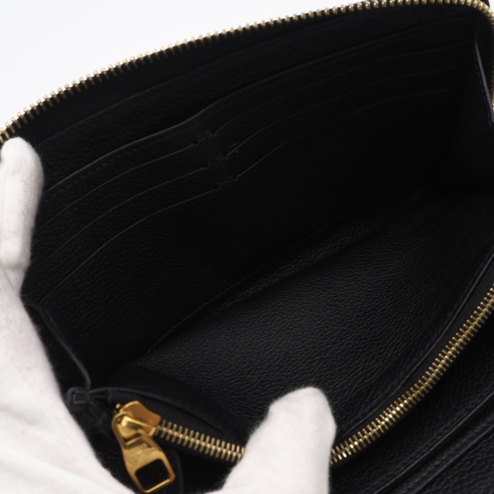 Louis Vuitton Bicolor Black Galle Monogram Monogram Empreinte Long Wallet (Bi-Fold) (Pre-Owned)