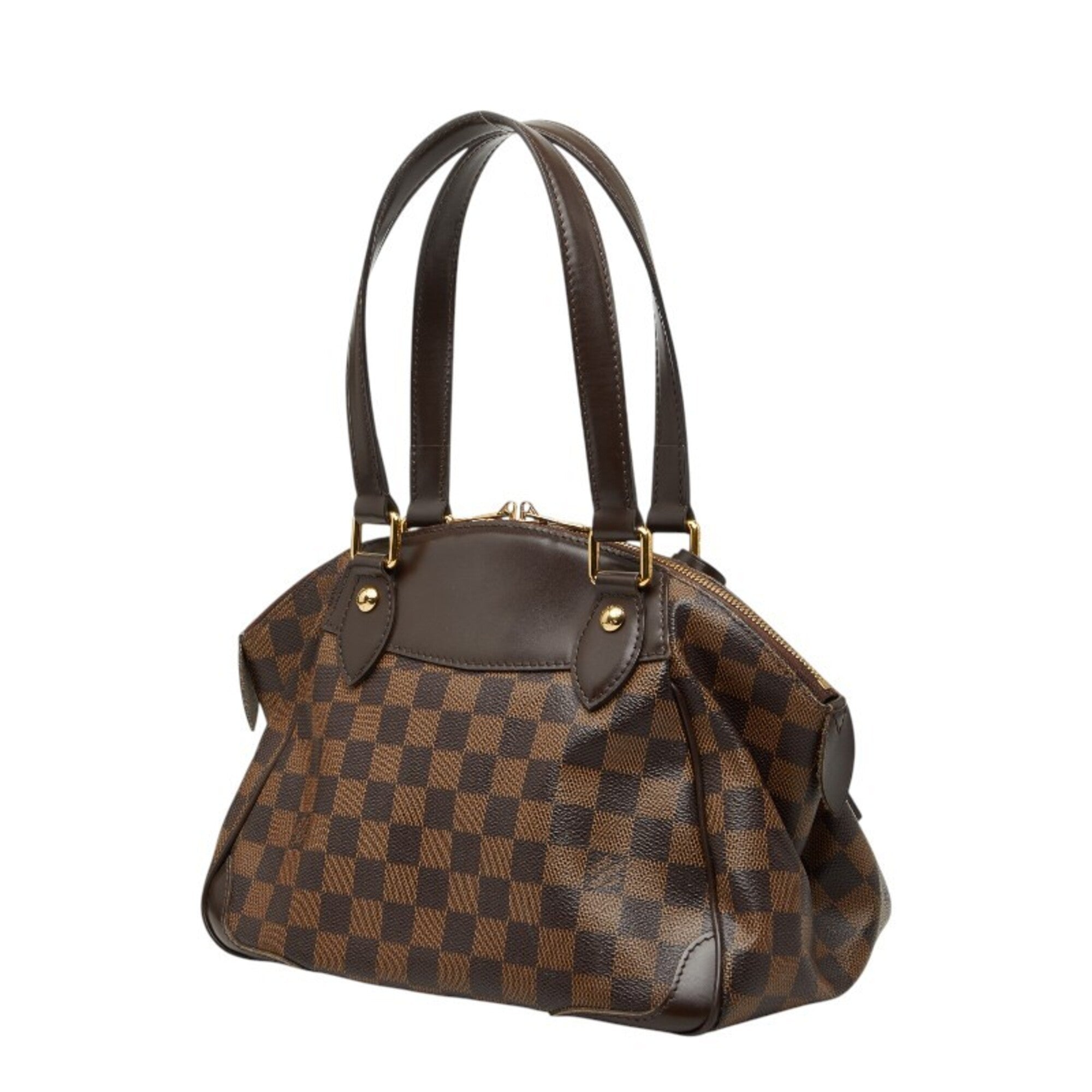 Louis Vuitton Brown Pvc Leather Handbag (Pre-Owned)