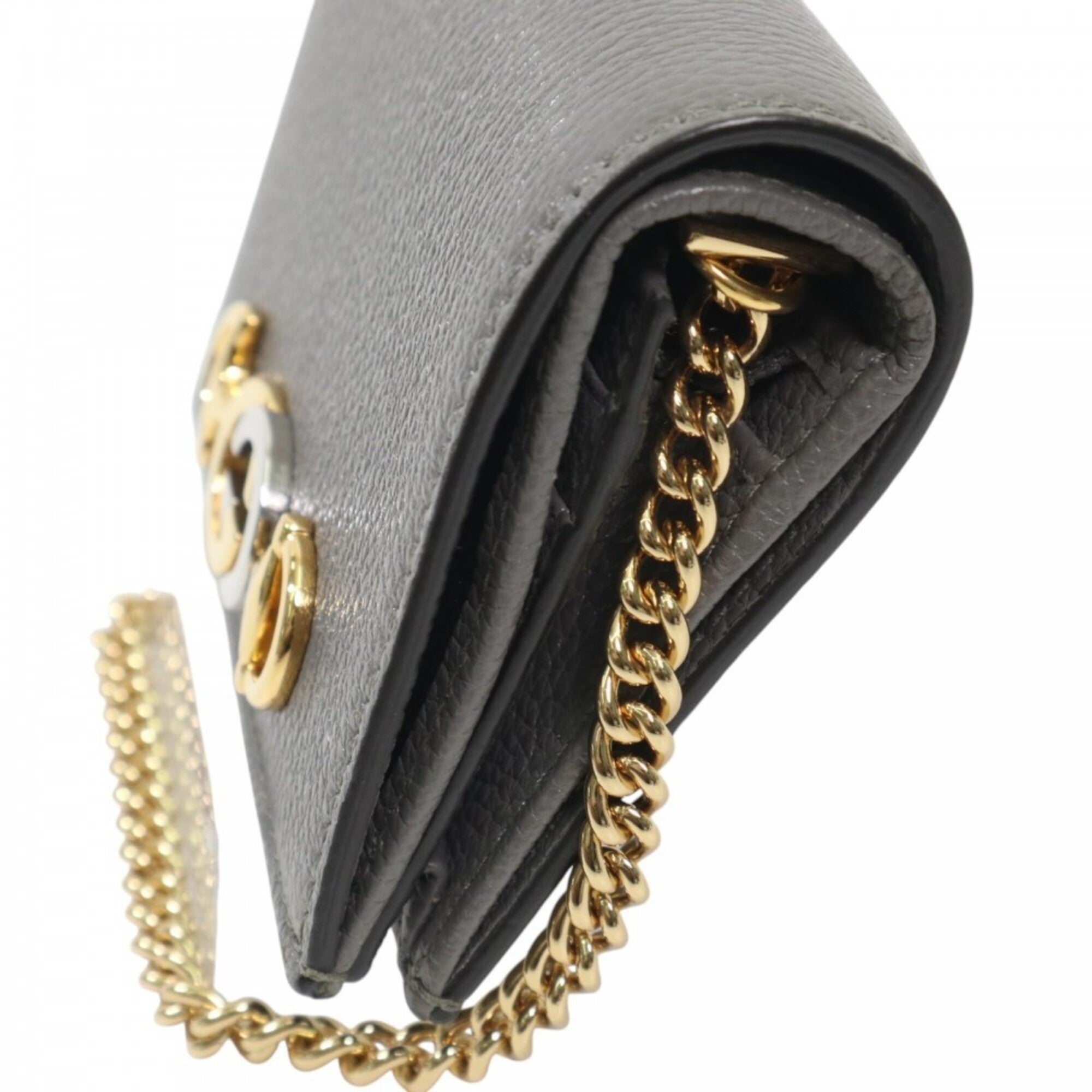 Gucci Gray Leather Wallet (Bi-Fold) (Pre-Owned)