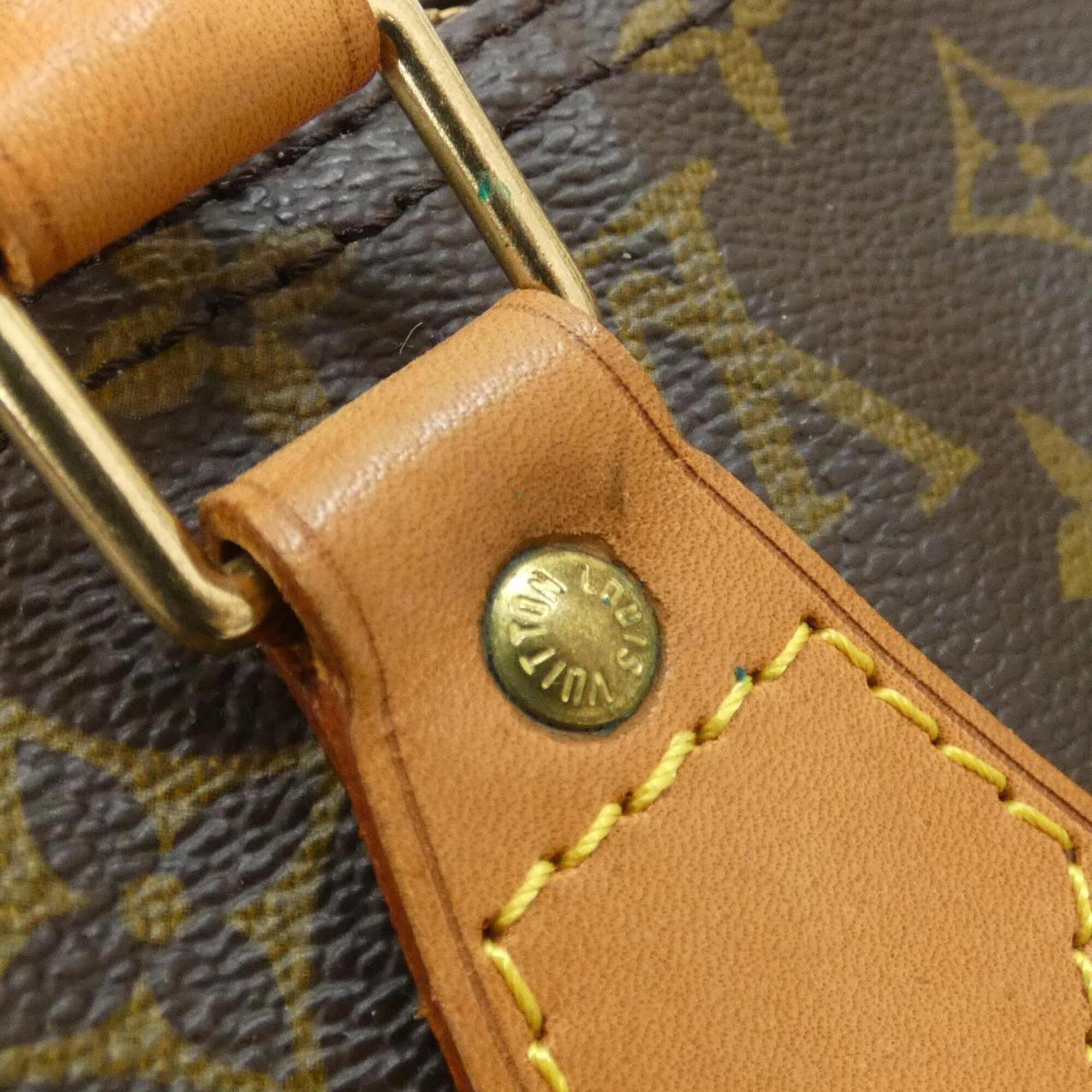 Louis Vuitton Monogram Marron Coated Canvas Boston Bag (Pre-Owned)