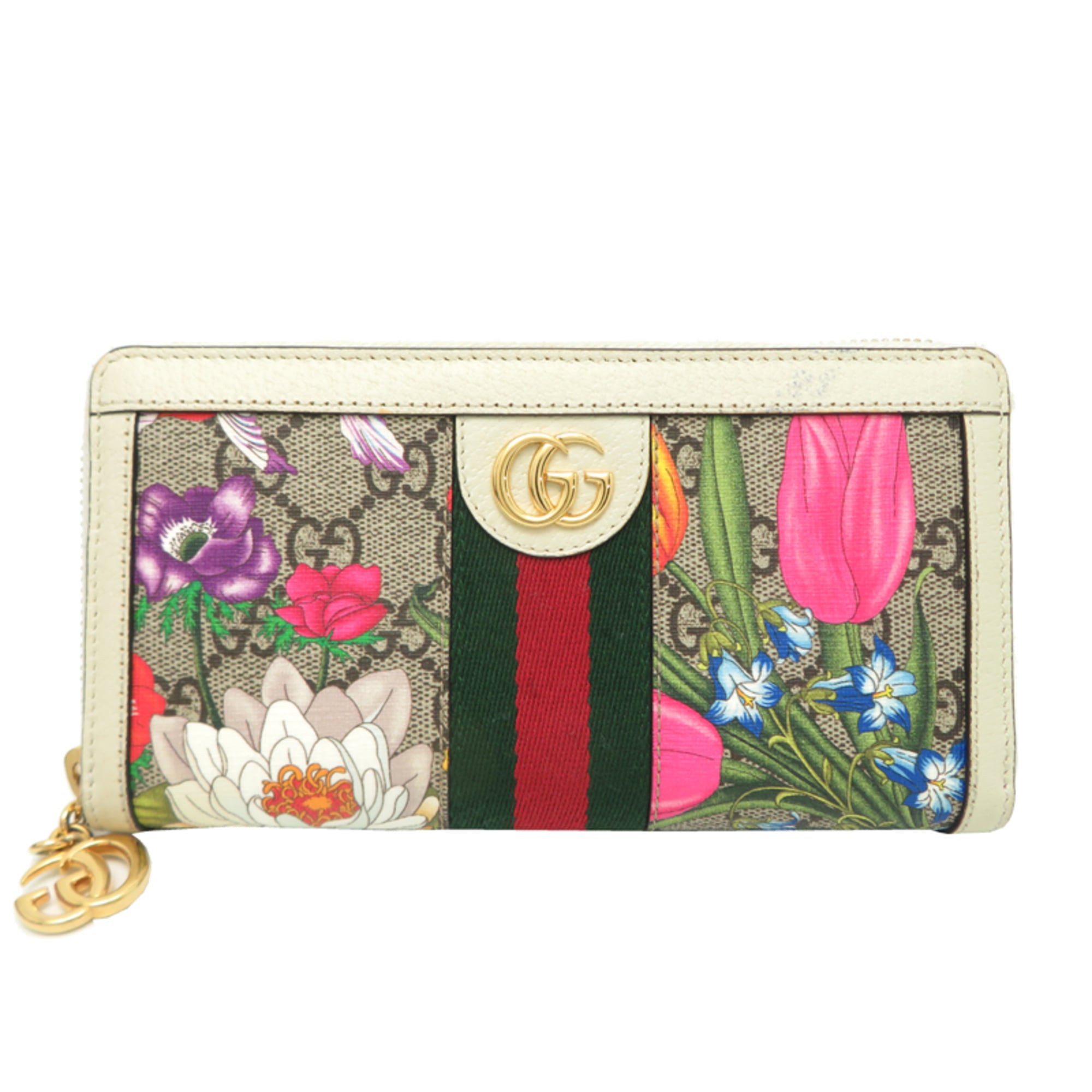 Gucci Beige Long Wallet (Bi-Fold) (Pre-Owned)