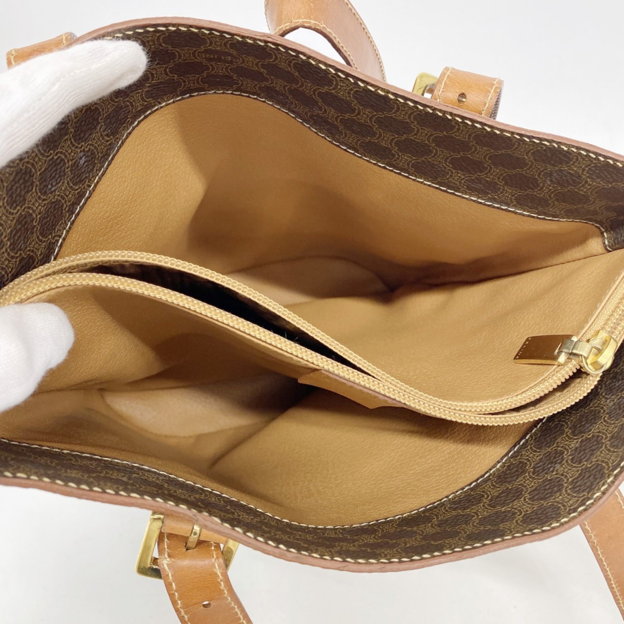 Celine Brown Pvc Tote Bag (Pre-Owned)