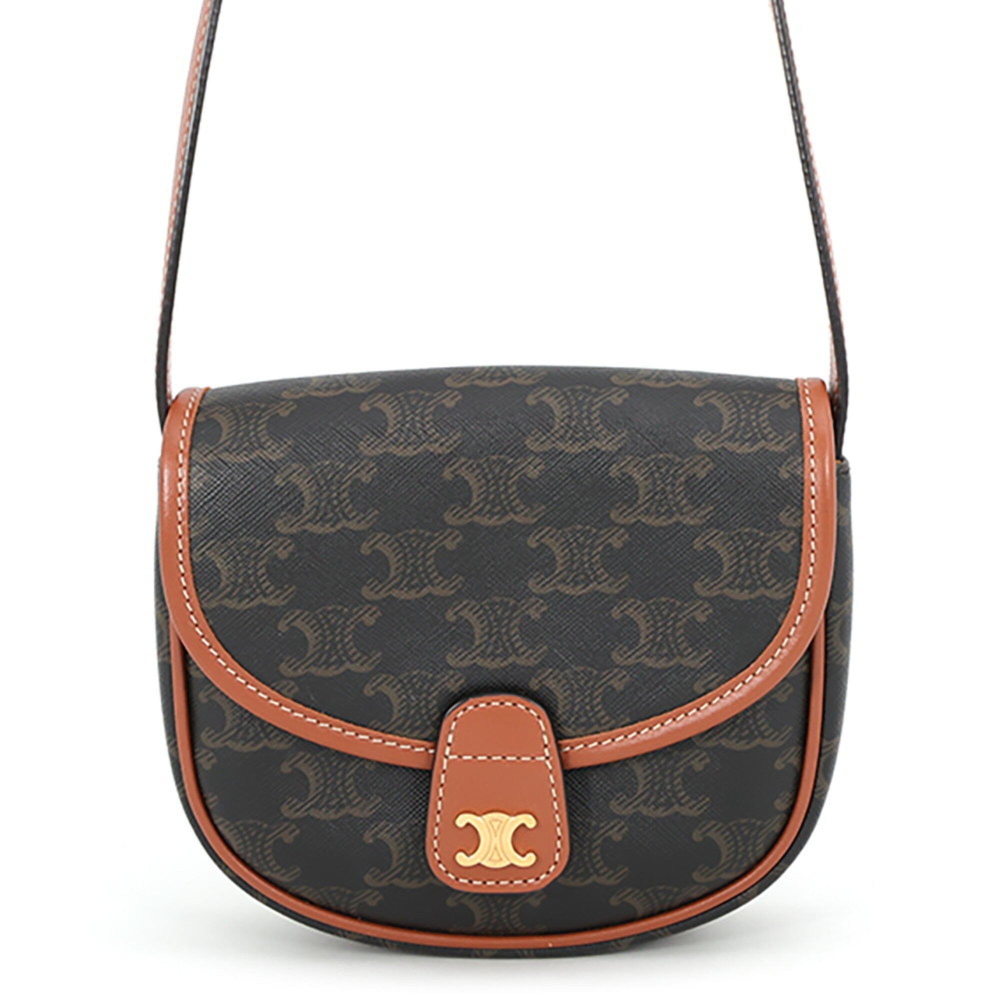 Celine Brown Pvc Shoulder Bag (Pre-Owned)