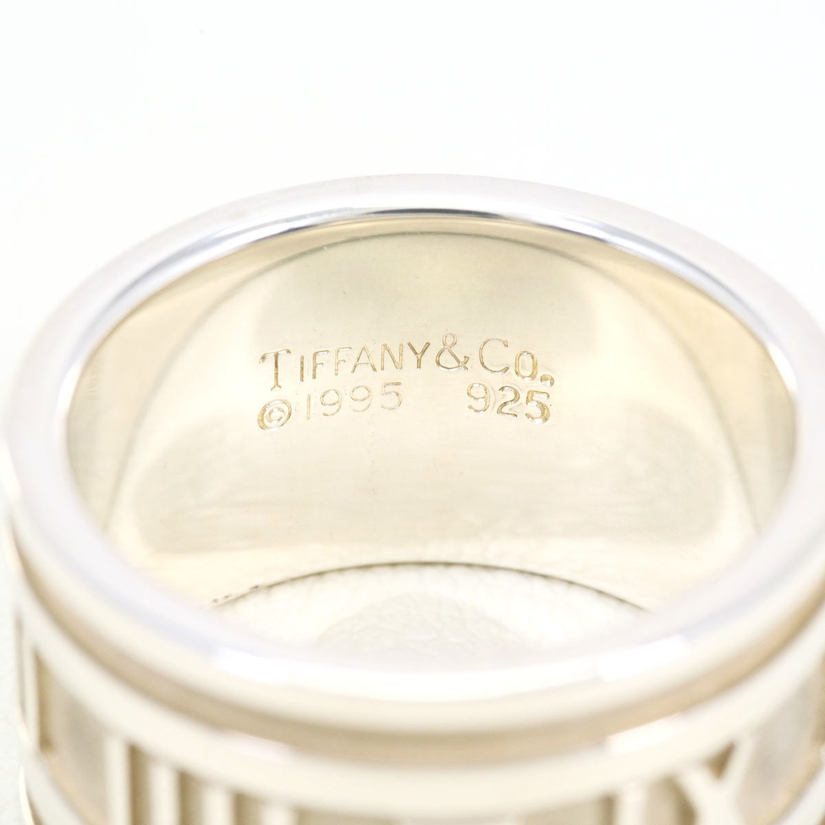 Tiffany Atlas Silver 925 Band Ring (Pre-Owned)
