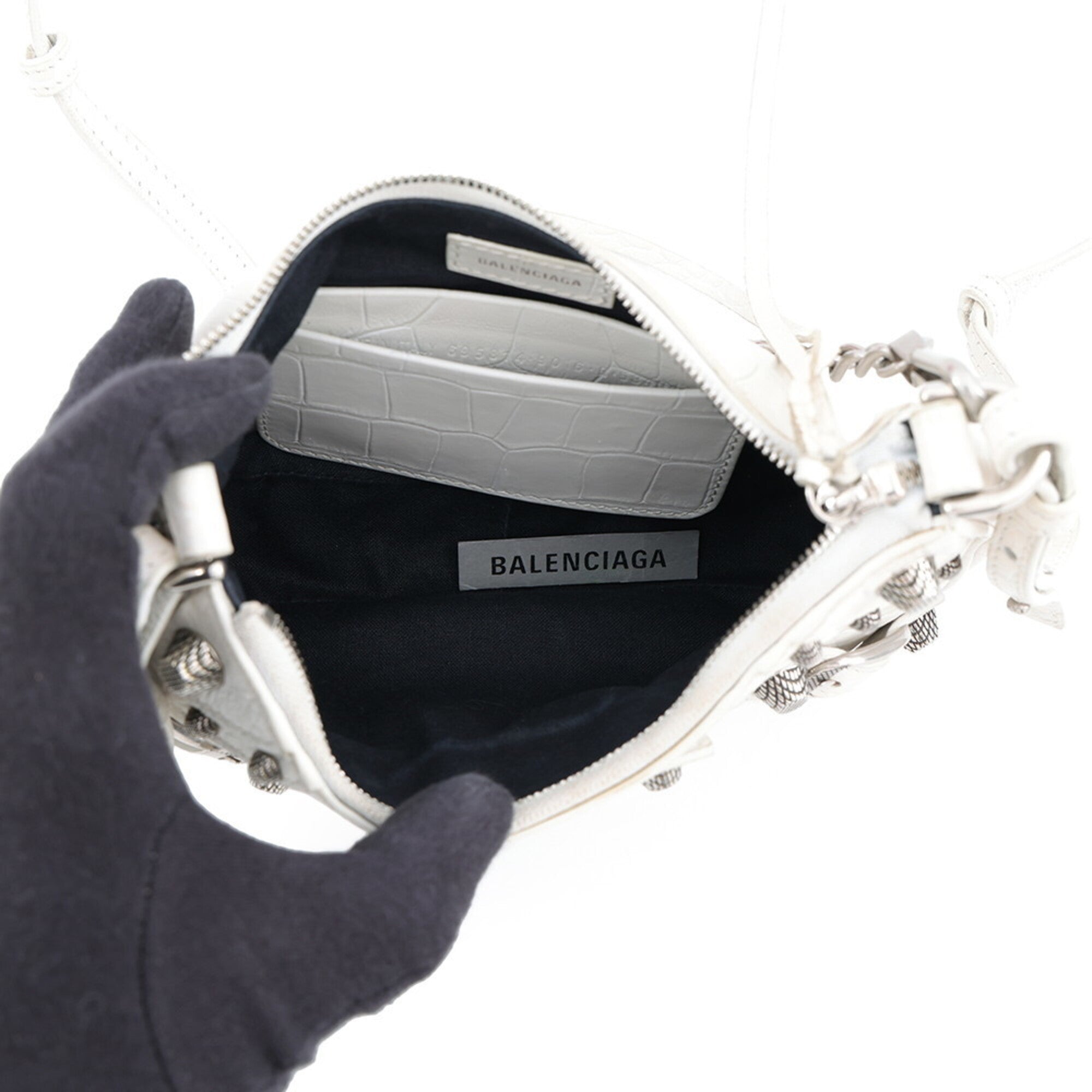 Balenciaga White Leather Shoulder Bag (Pre-Owned)