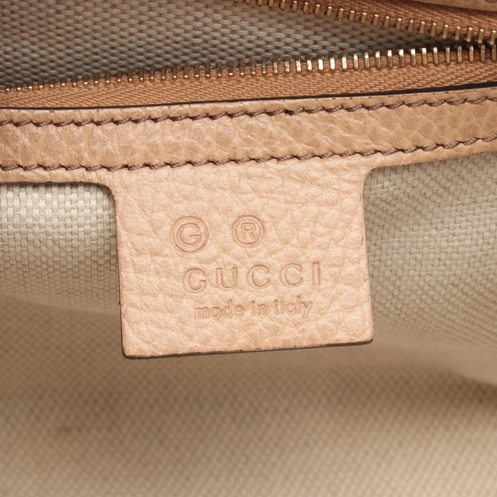 Gucci Beige Leather Handbag (Pre-Owned)