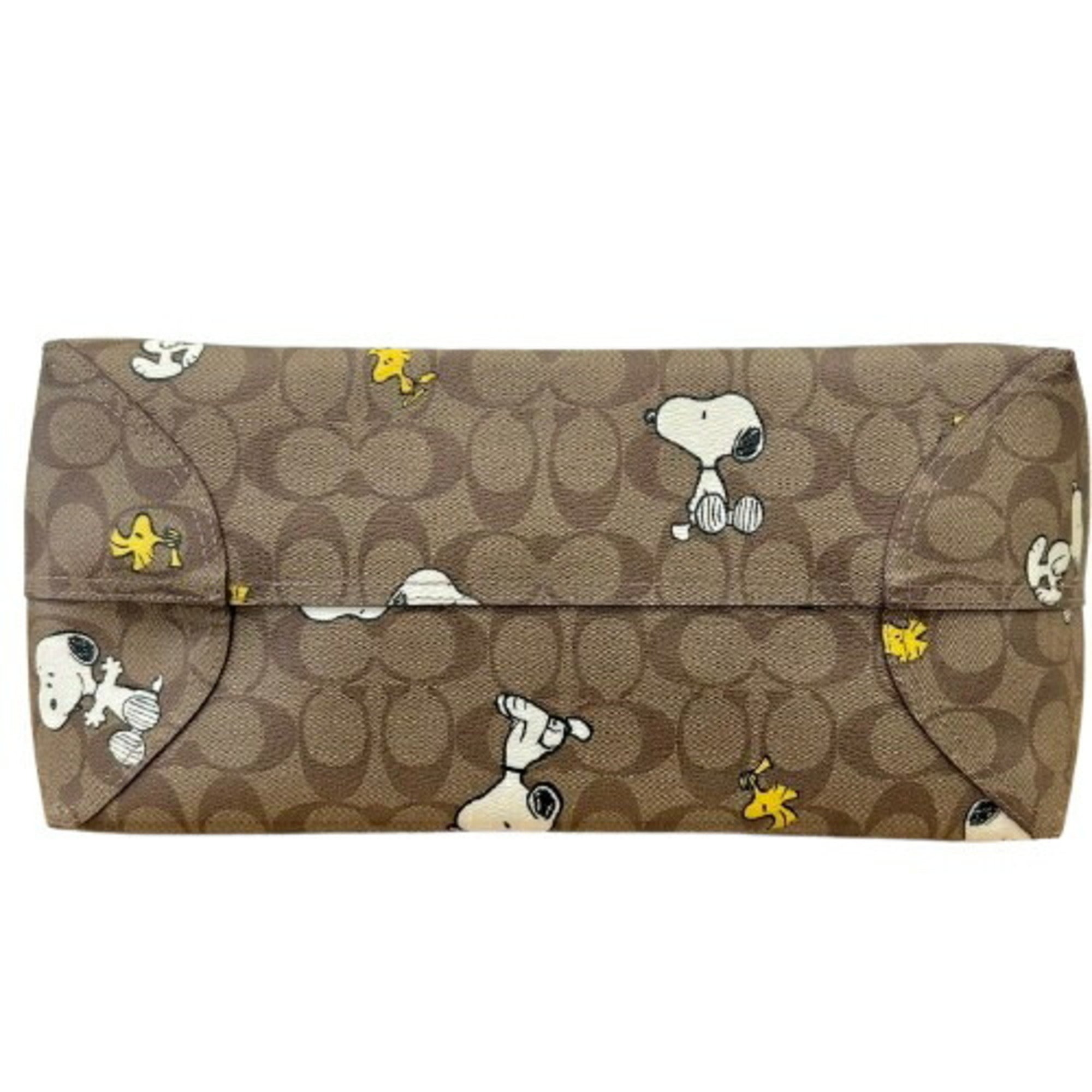Coach Signature Beige Leather Tote Bag (Pre-Owned)