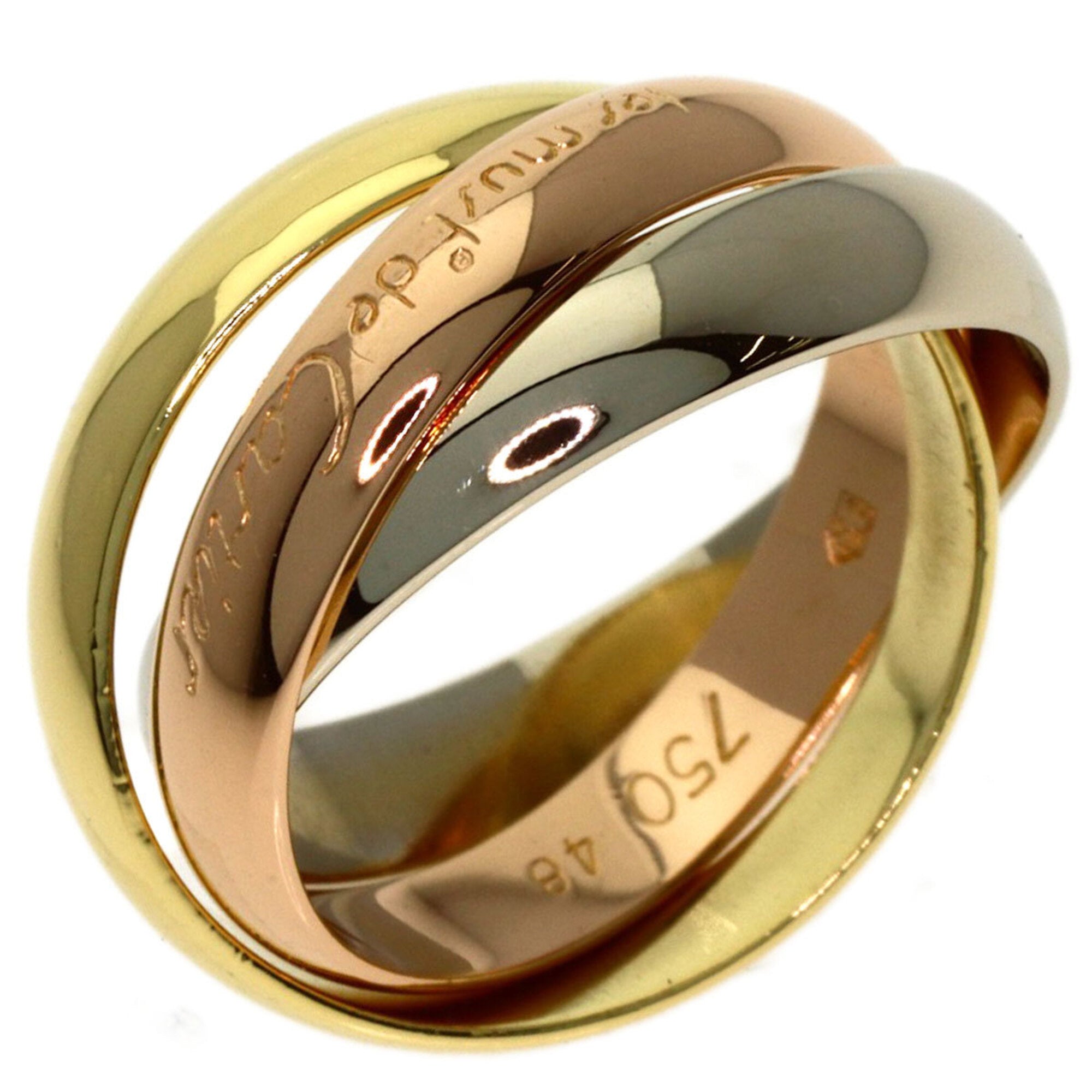 Cartier Yellow Gold (18K) Pink Gold (18K) White Gold (18K) Band Ring (Pre-Owned)