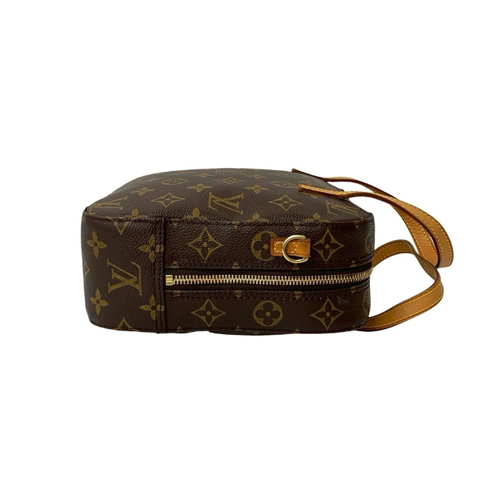Louis Vuitton Brown Leather Pvc Handbag Shoulder Bag (Pre-Owned)