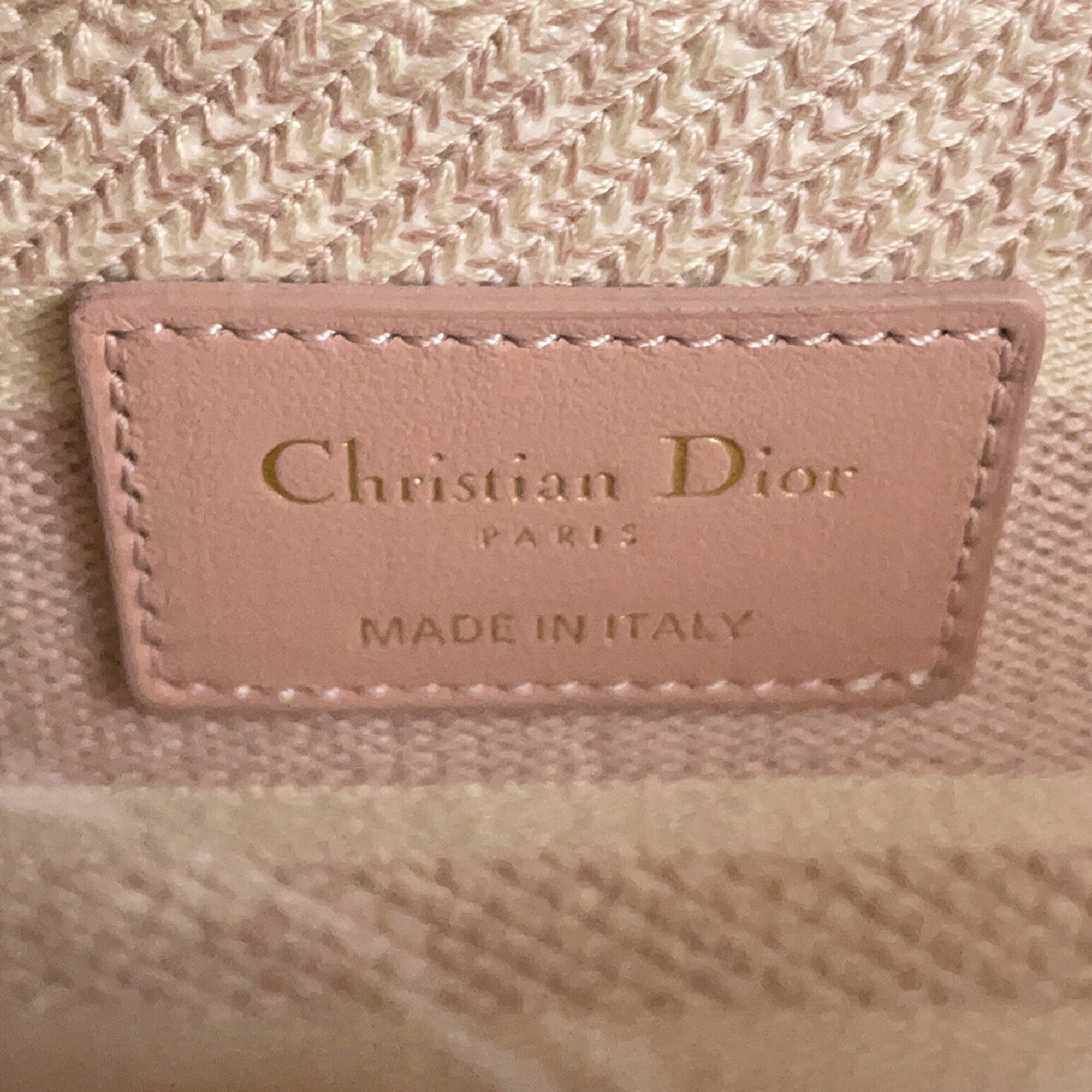 Christian Dior Gold Canvas Handbag (Pre-Owned)