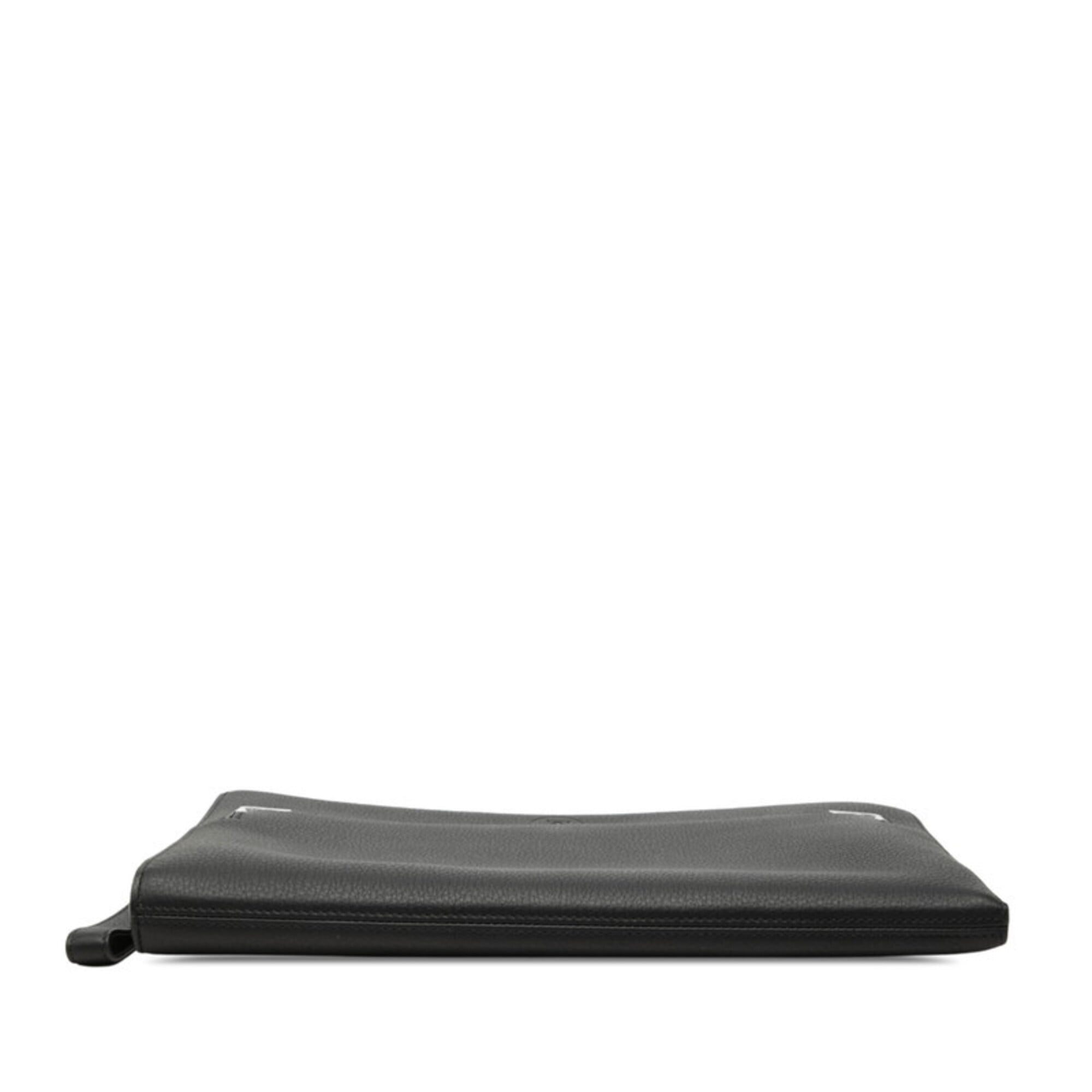 Cartier Must Black Leather Clutch Bag (Pre-Owned)