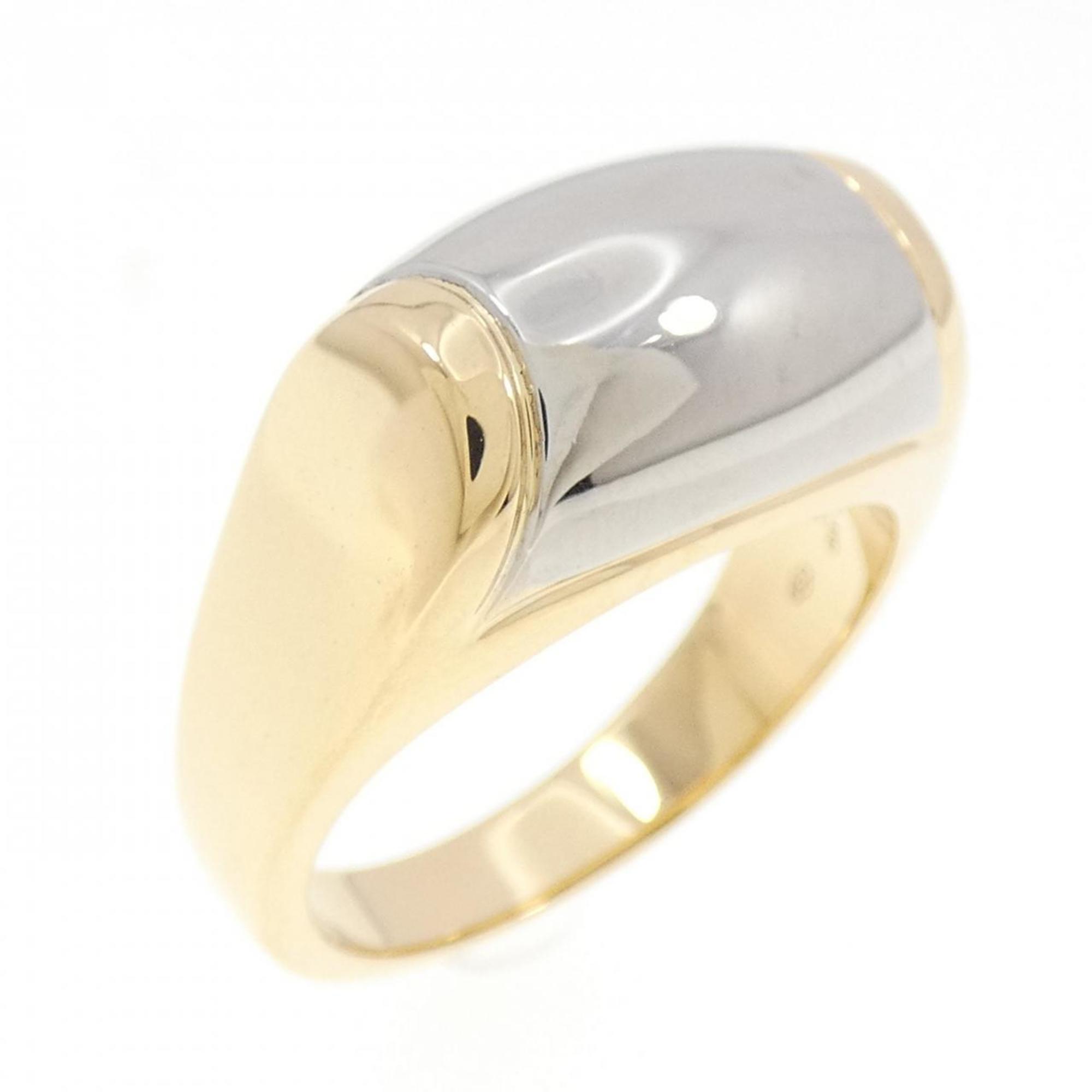 Bvlgari Yellow Gold (18K) Stainless Steel Band Ring (Pre-Owned)
