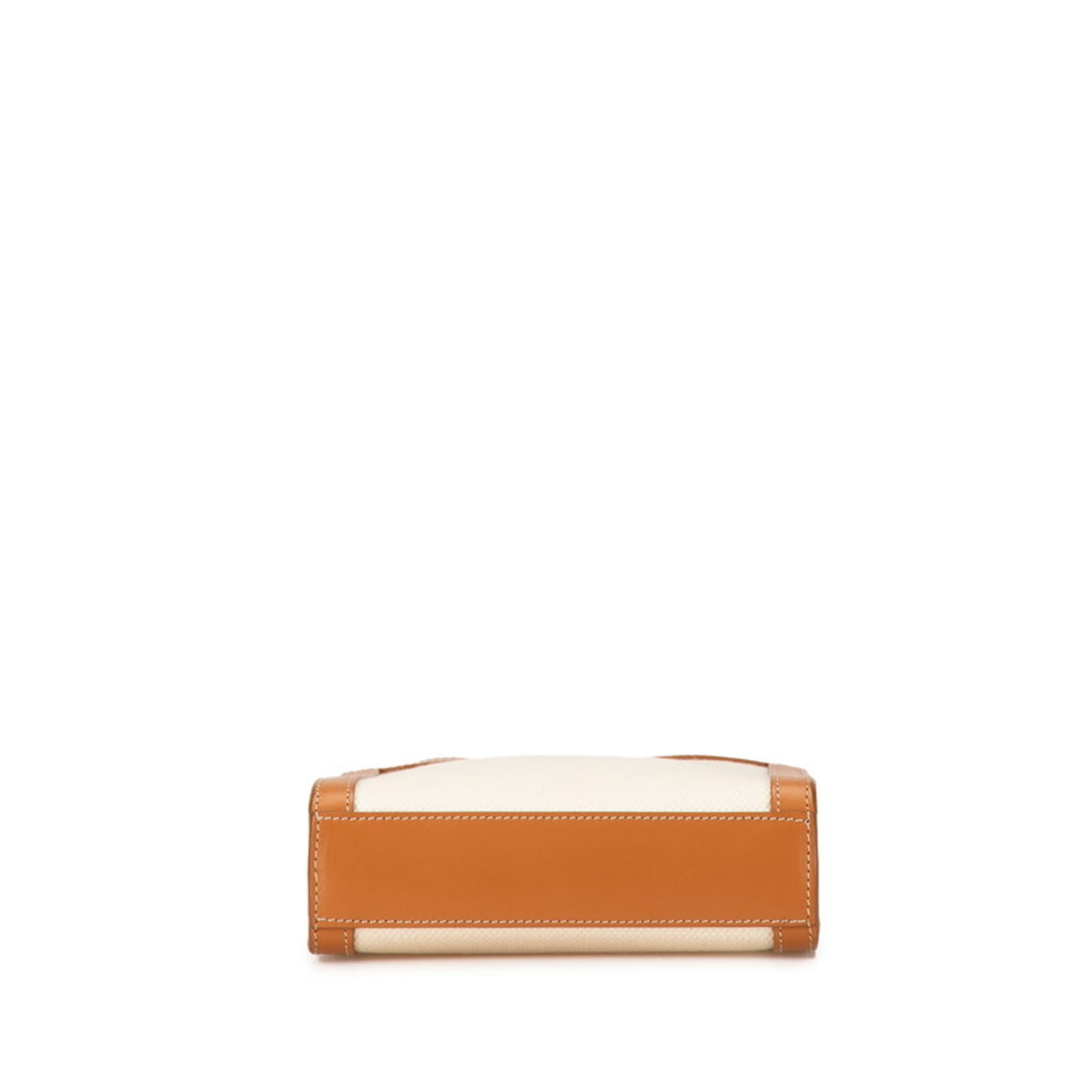 Celine Canvas Leather Handbag Shoulder Bag (Pre-Owned)