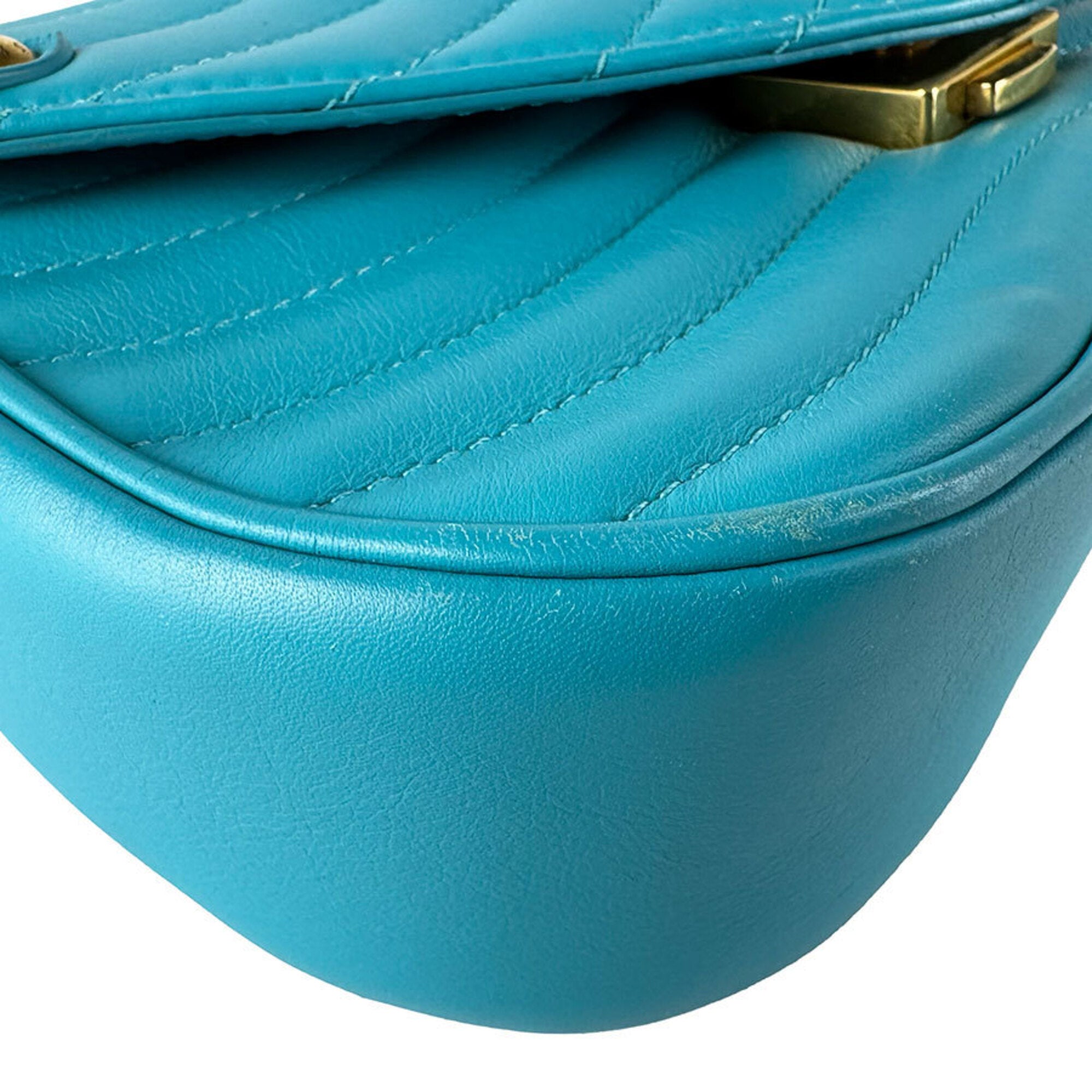 Louis Vuitton Turquoise Leather Shoulder Bag (Pre-Owned)