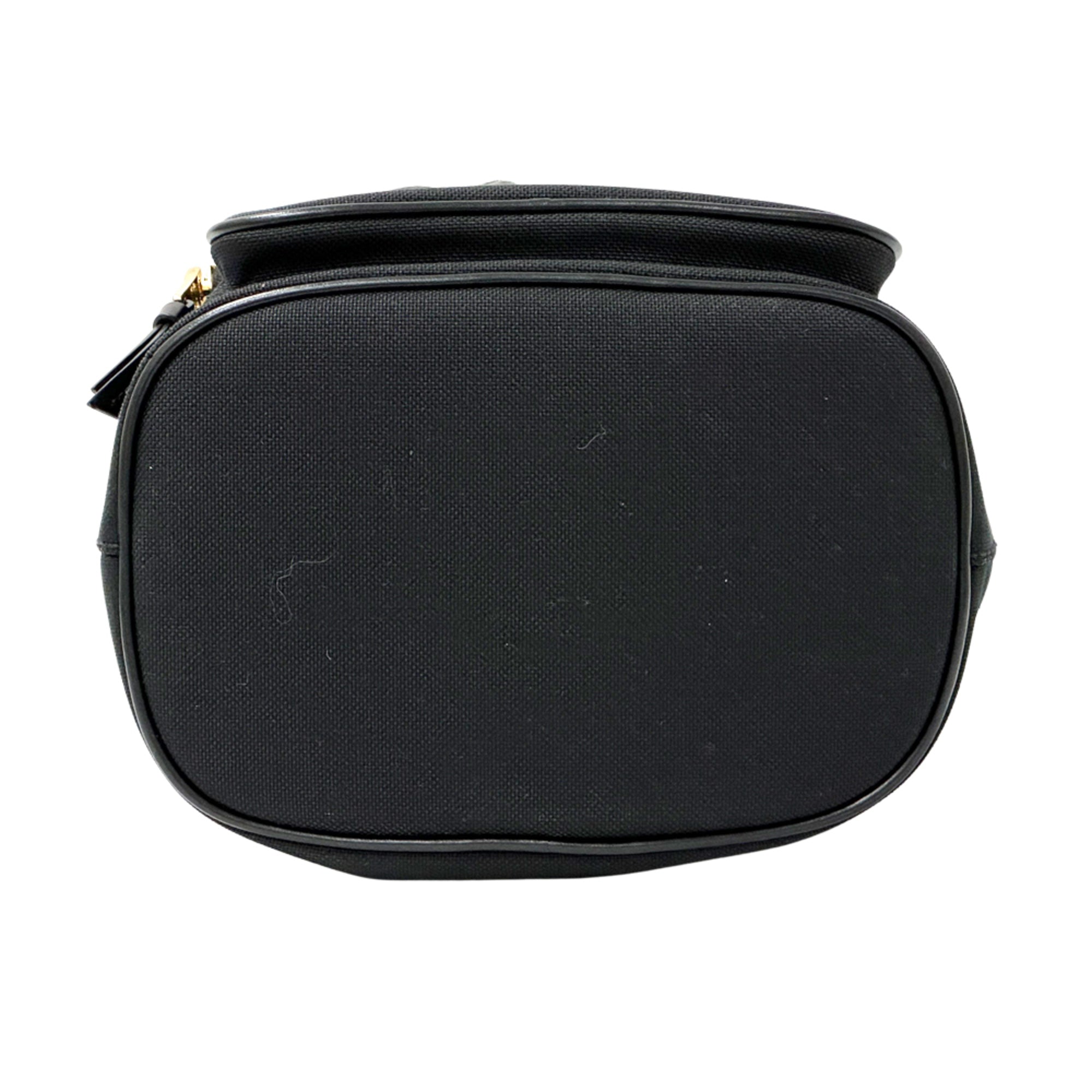 Prada Black Canvas Handbag Shoulder Bag (Pre-Owned)
