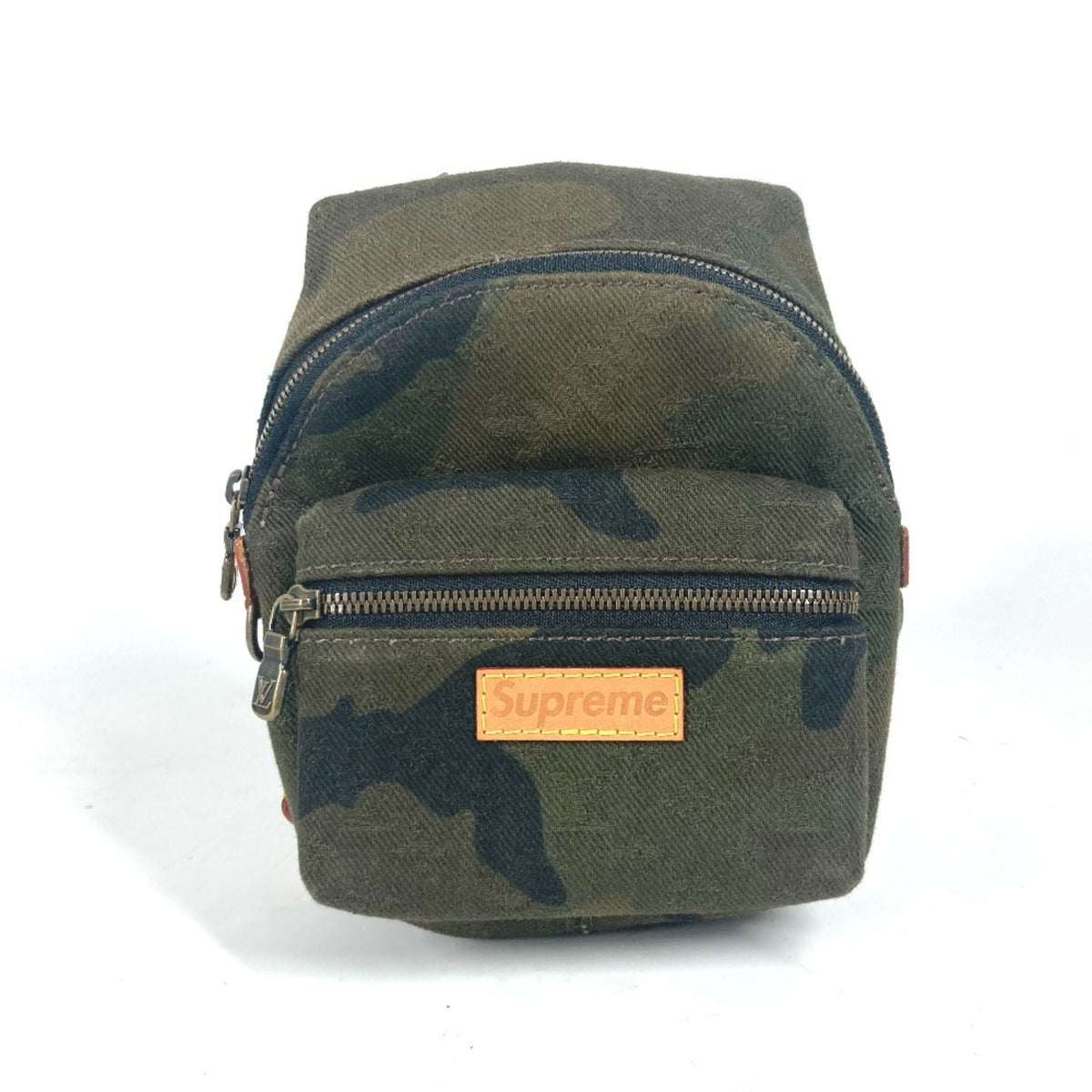 Louis Vuitton Camouflage Green Canvas Backpack (Pre-Owned)