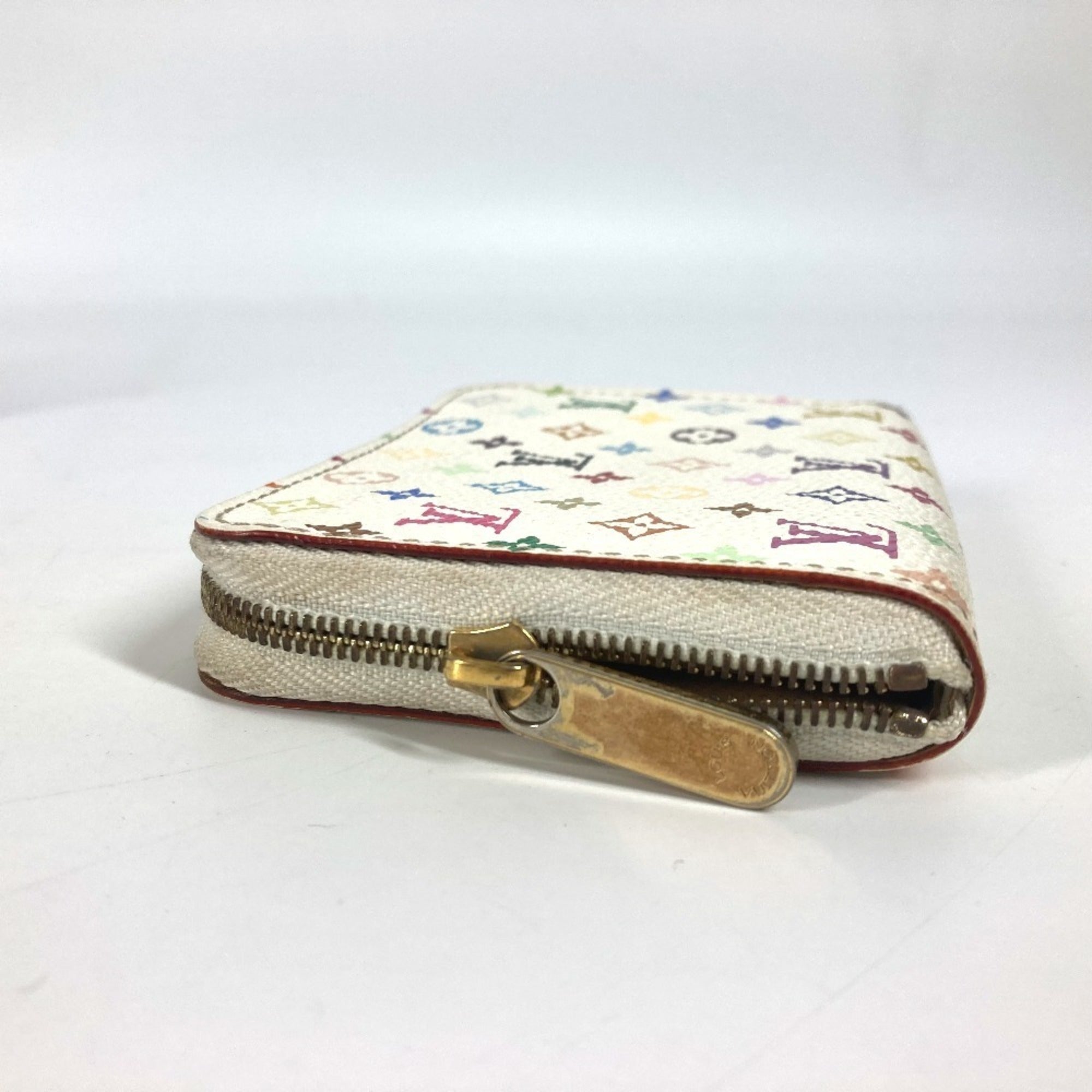 Louis Vuitton Blanc Multi-Color White Monogram Multicolore Coin Purse/Coin Case (Pre-Owned)