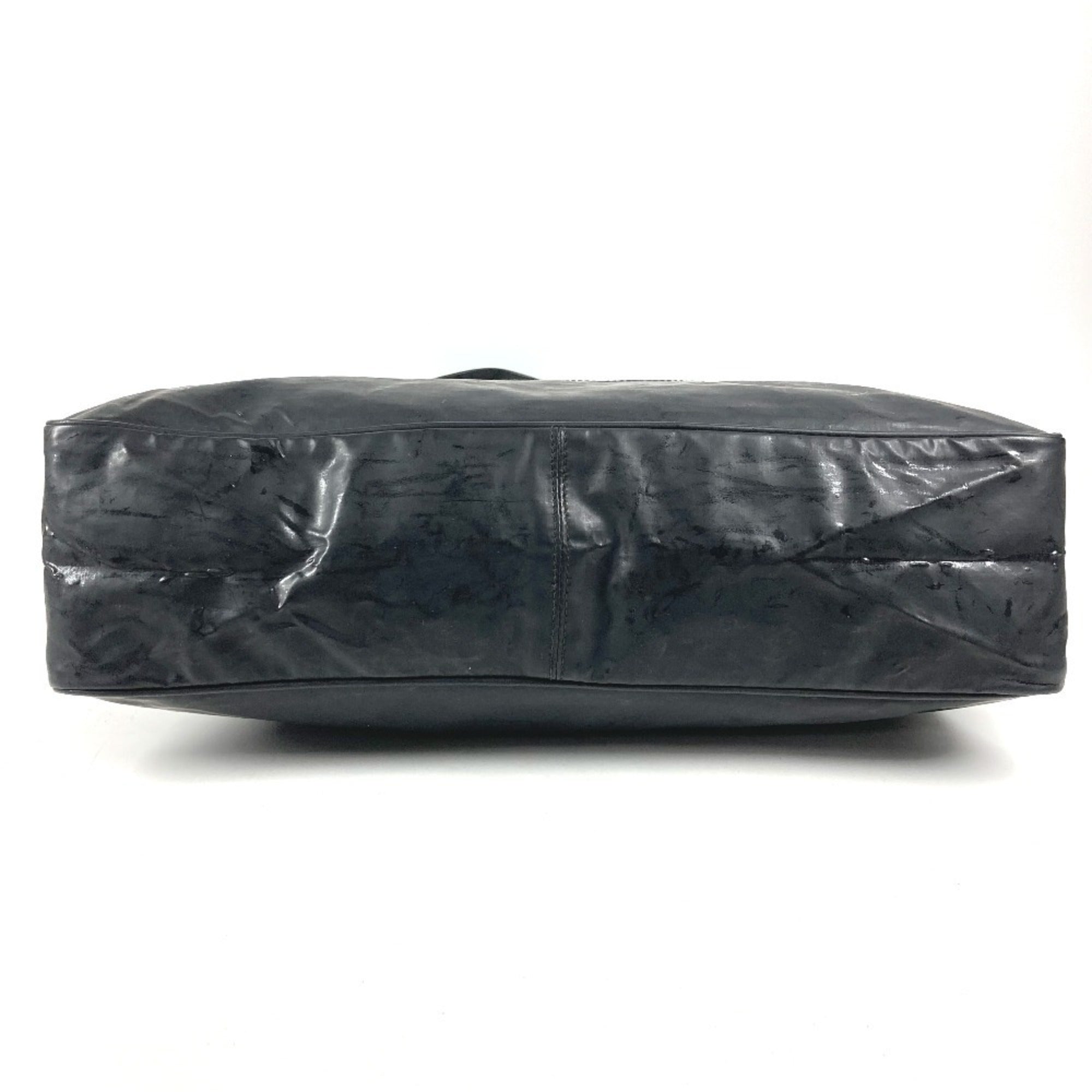 Chanel Black Coated Canvas Shoulder Bag Tote Bag (Pre-Owned)