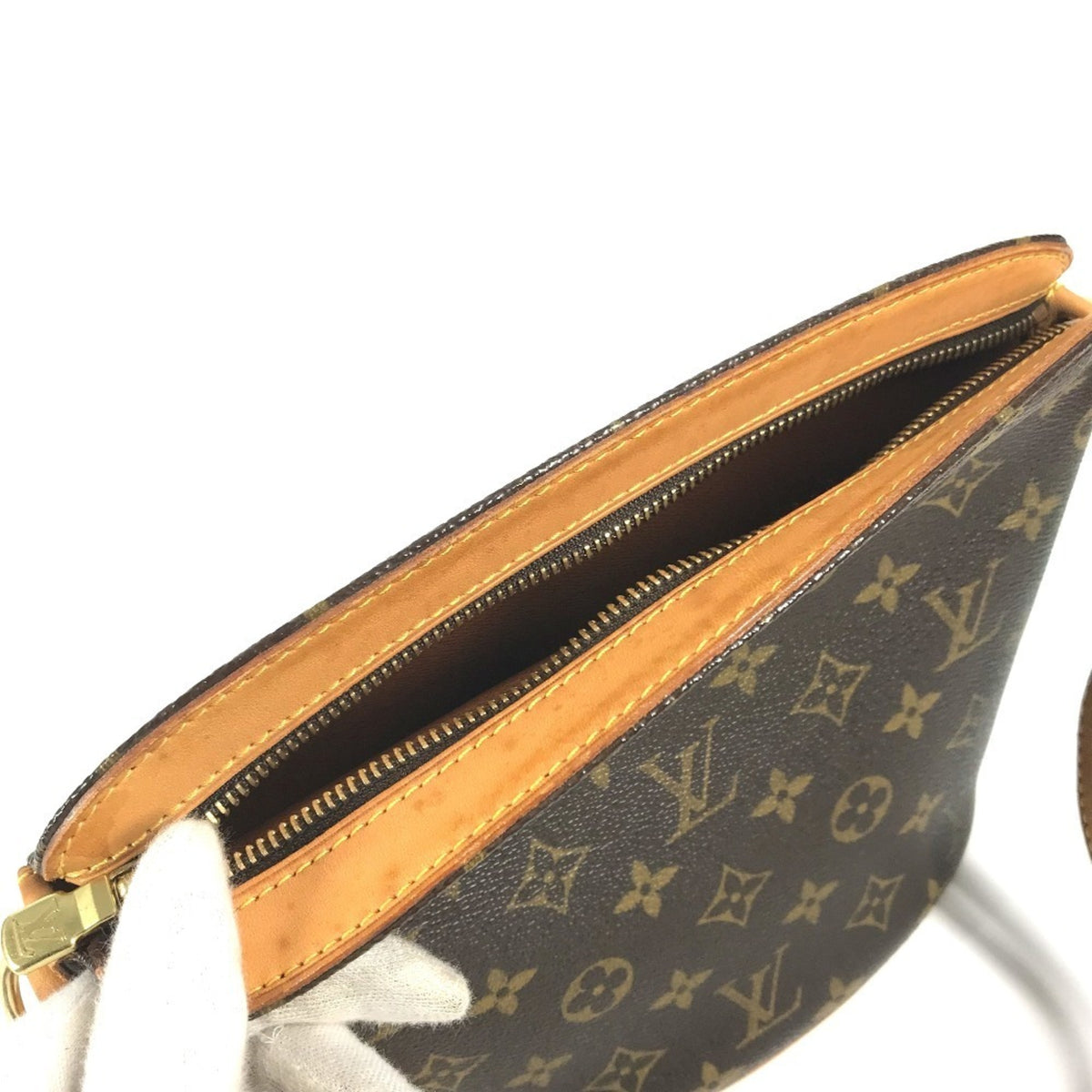 Louis Vuitton Brown Monogram Handbag Pochette Shoulder Bag (Pre-Owned)