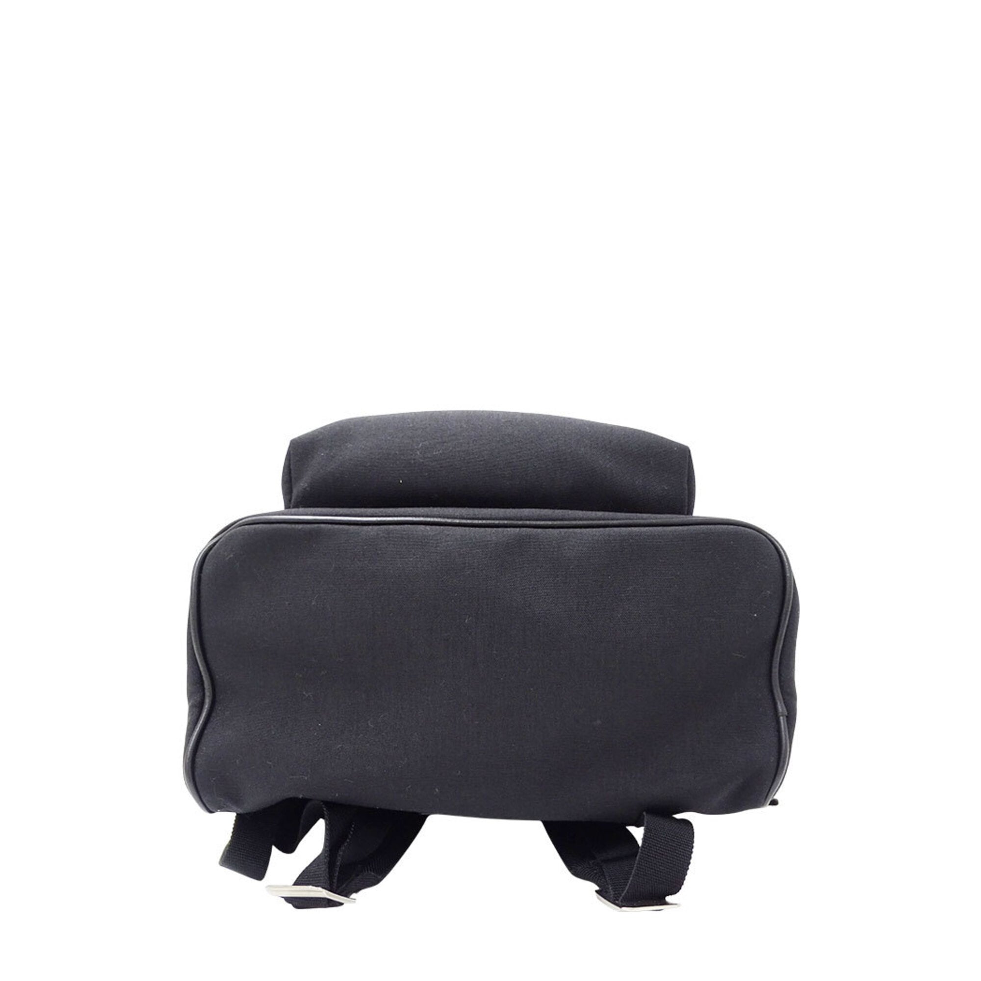 Saint Laurent Black Multi-Color Canvas Handbag (Pre-Owned)