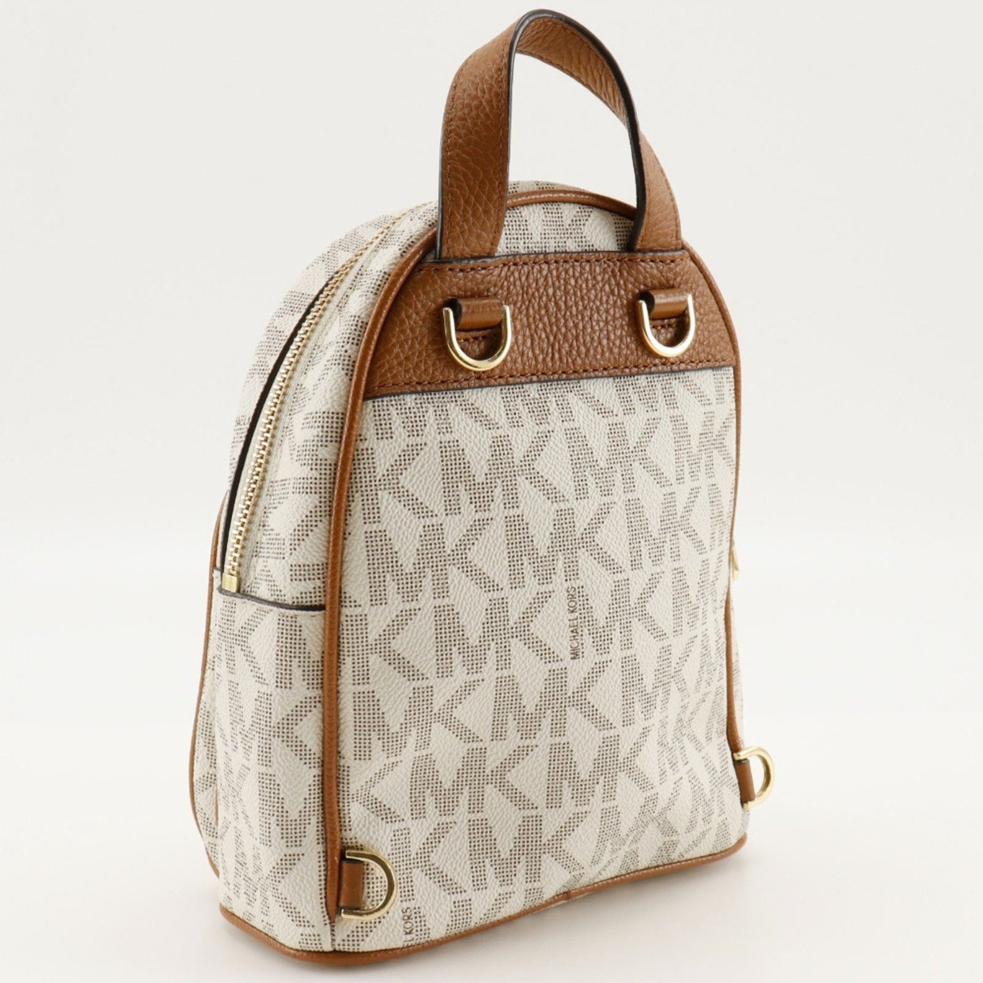 Michael Kors White Pvc Backpack (Pre-Owned)