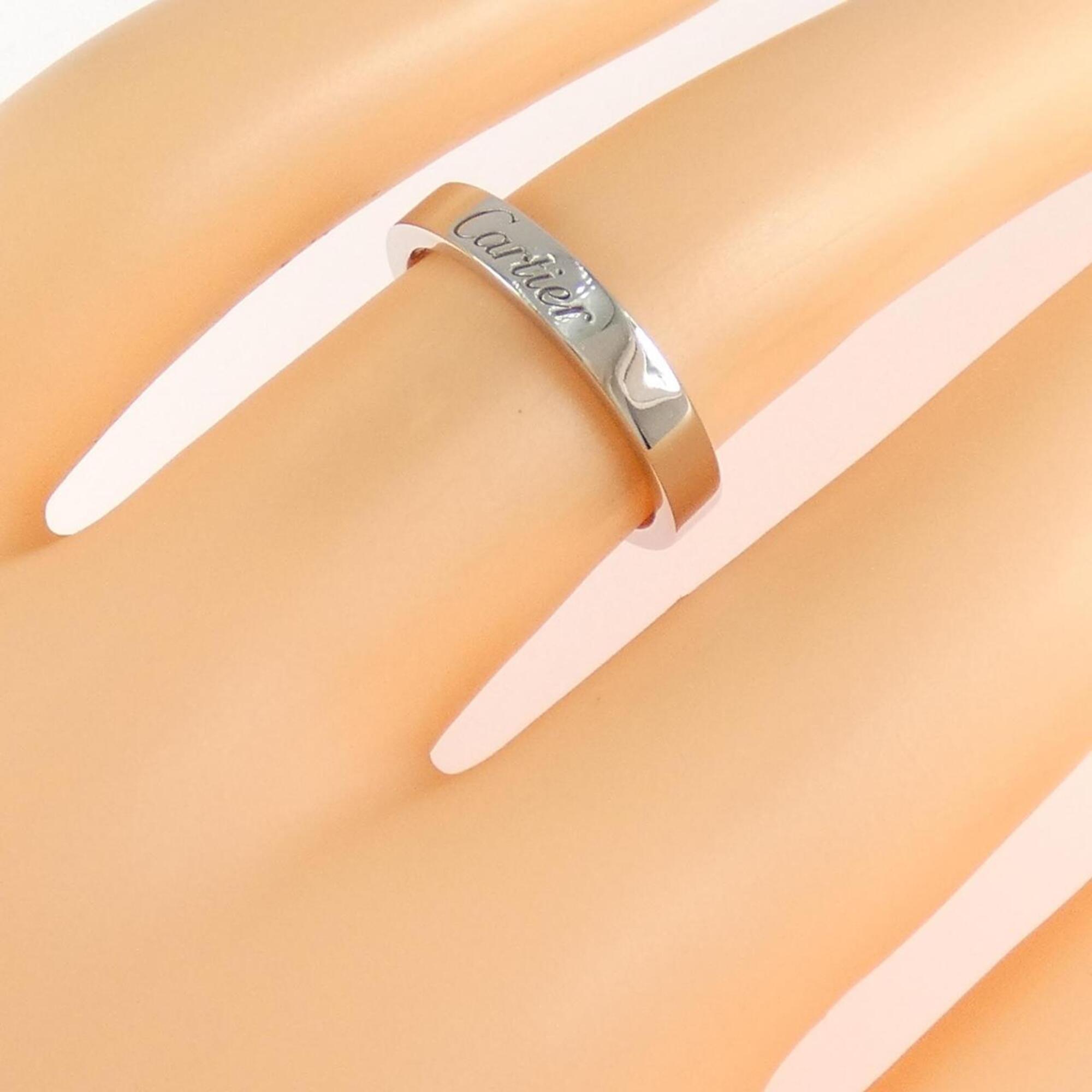 Cartier Platinum Platinum 950 Band Ring (Pre-Owned)