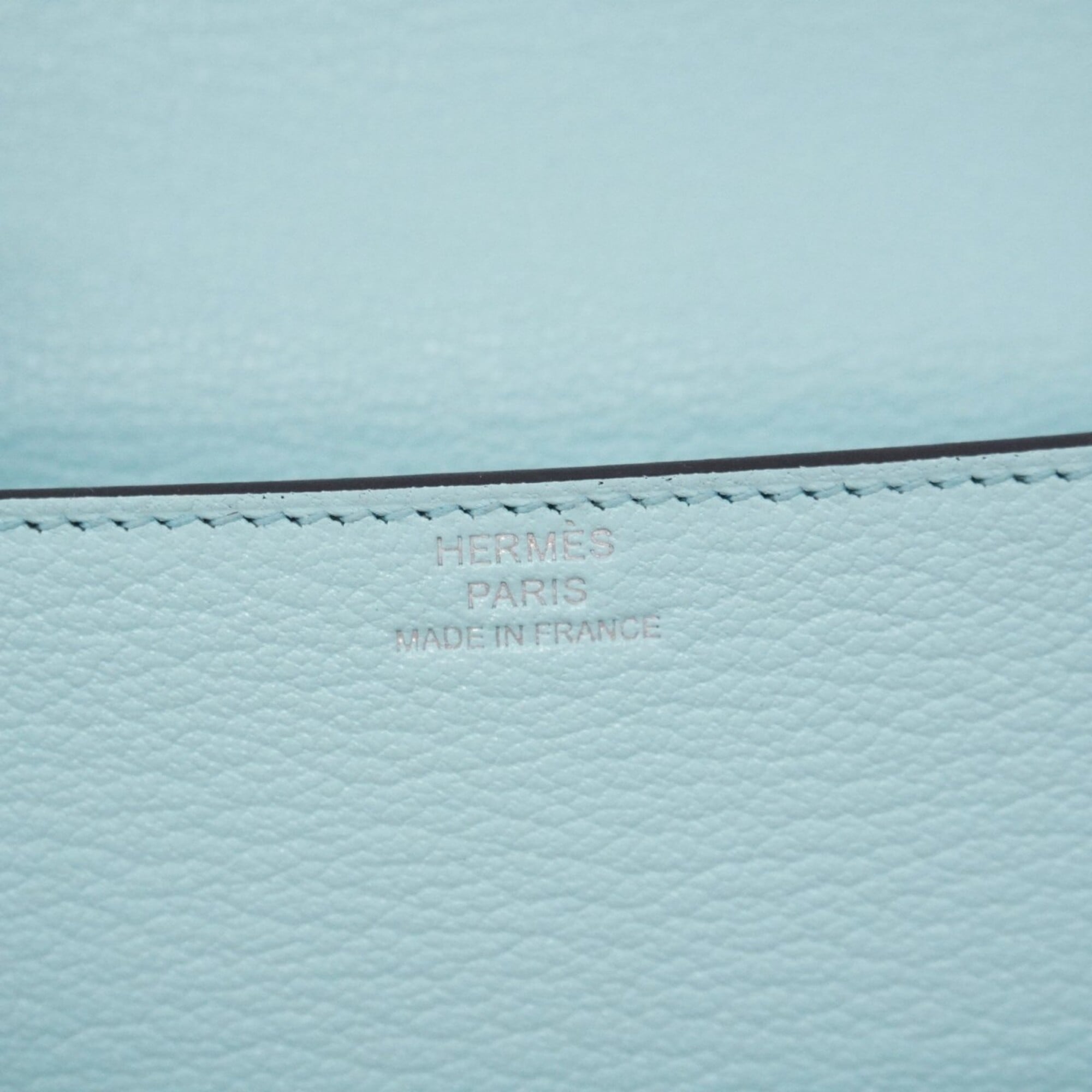 Hermes Blue Zephyr Chevre Myzore Leather Wallet (Bi-Fold) (Pre-Owned)