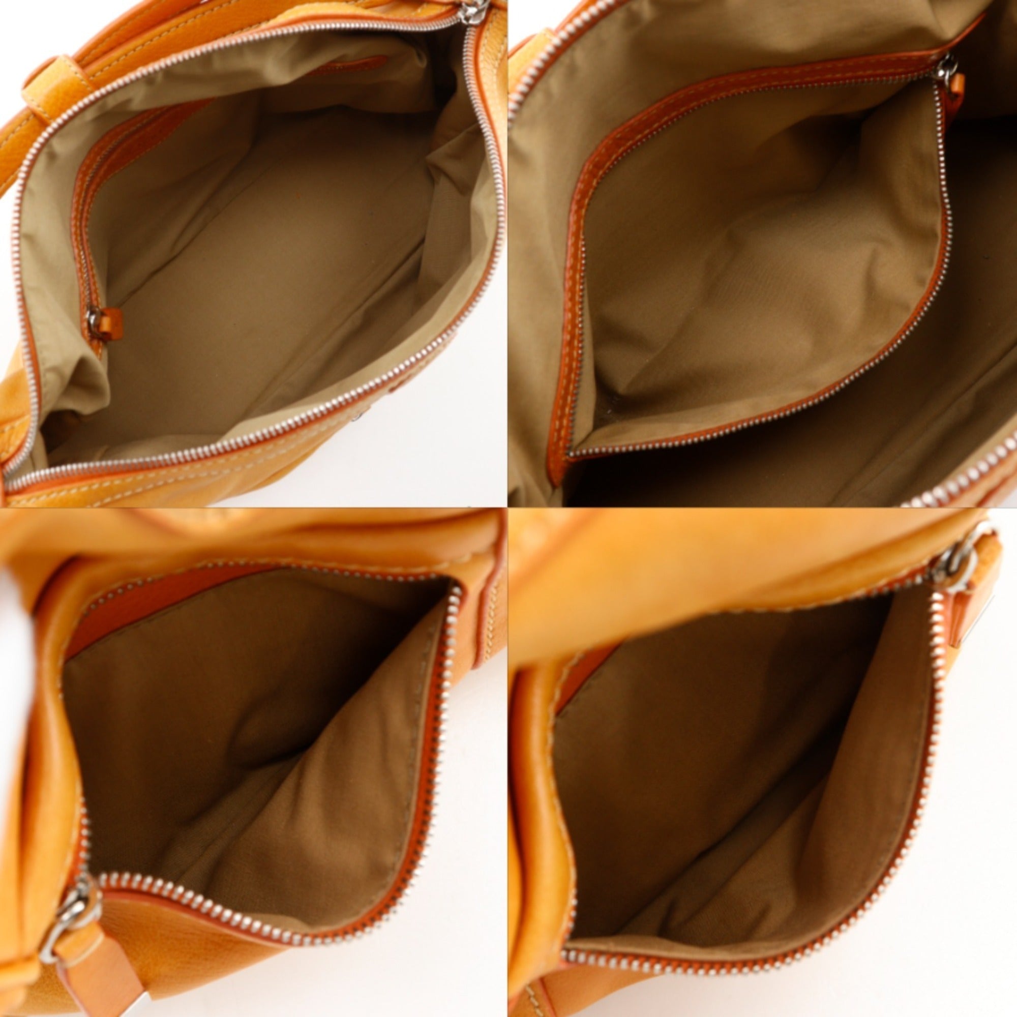 Tod's Orange Leather Shoulder Bag (Pre-Owned)
