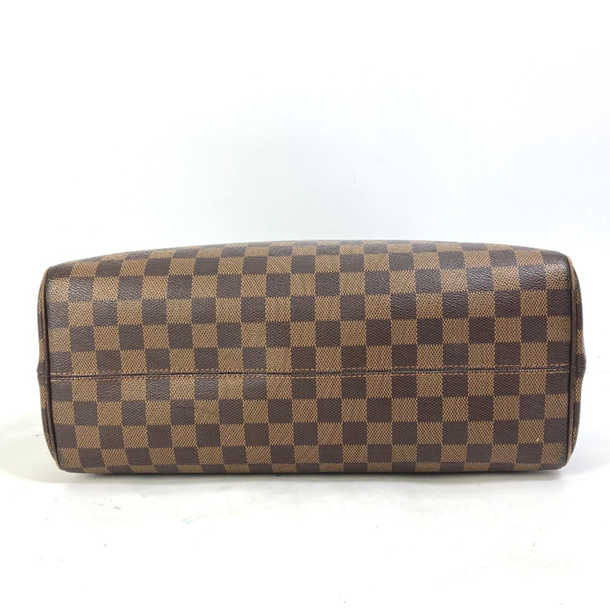 Louis Vuitton Damier Brown Ebene Damier Canvas Boston Bag Handbag Shoulder Bag (Pre-Owned)