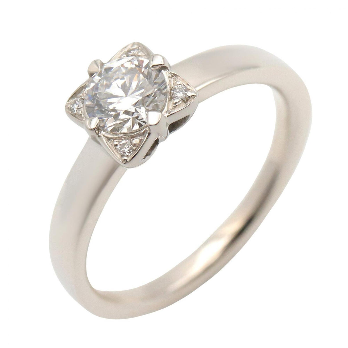 Bvlgari Silver Clear Platinum 950 Band Ring (Pre-Owned)