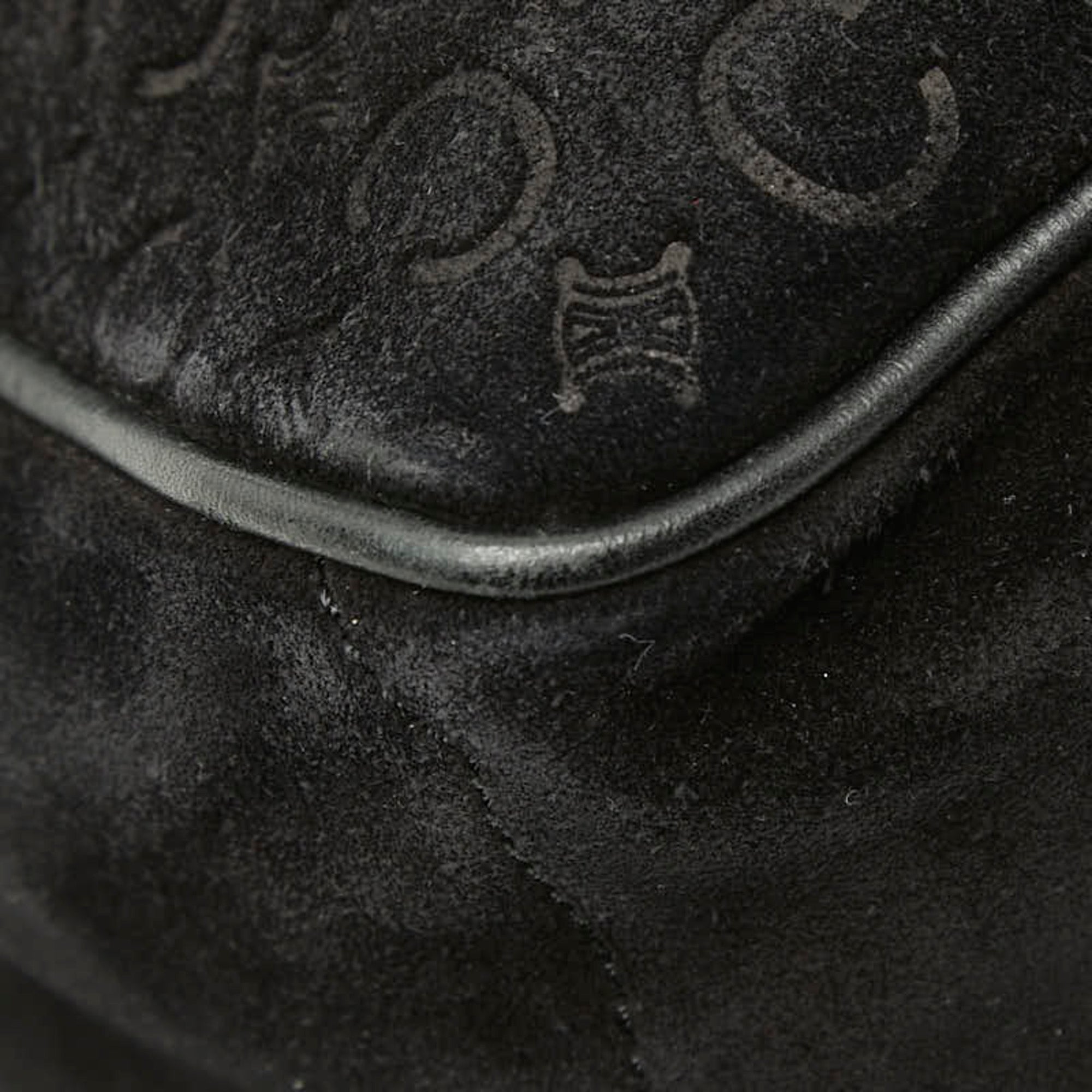Celine Black Suede Leather Handbag (Pre-Owned)