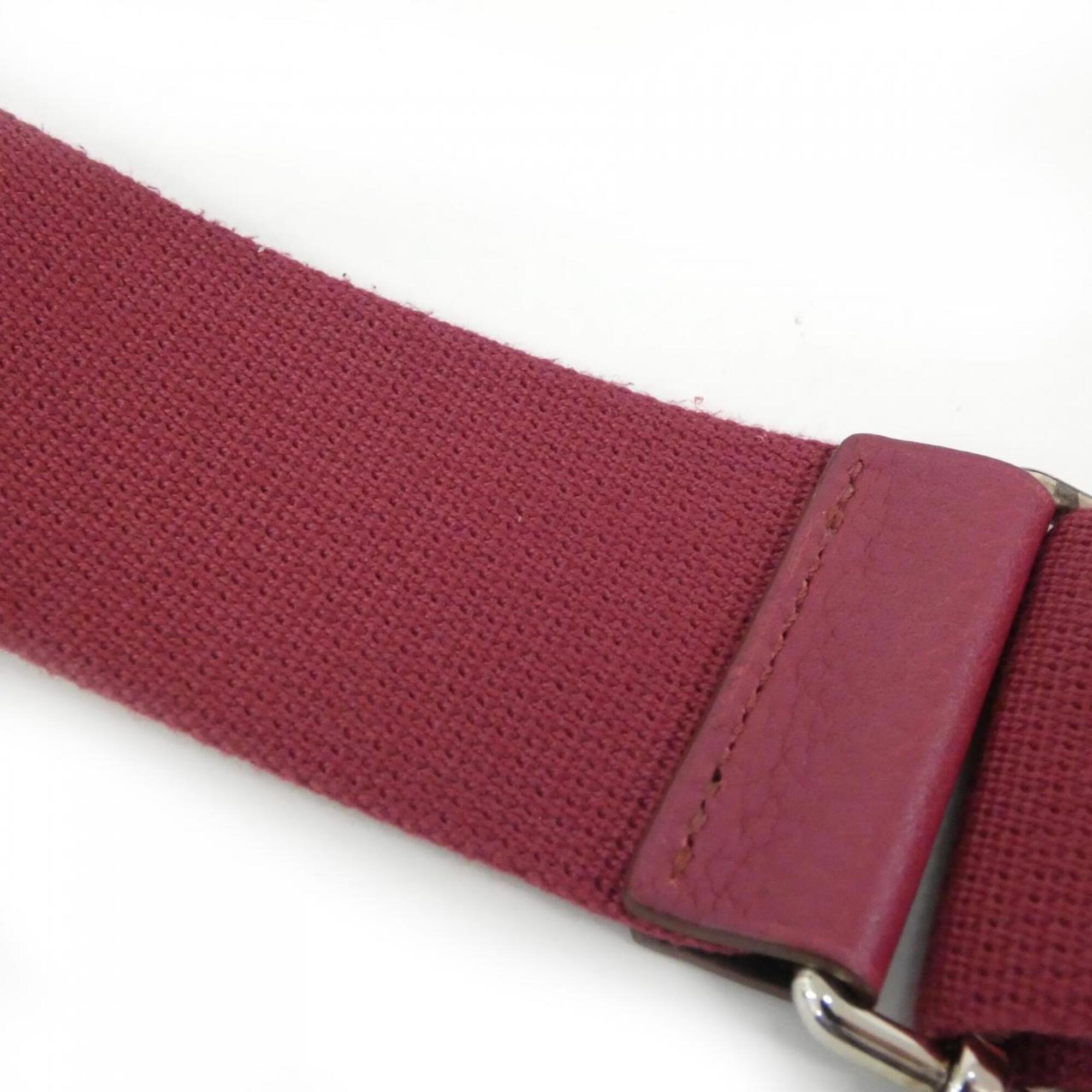 Hermes Ruby Taurillon Clemence Leather Shoulder Bag (Pre-Owned)