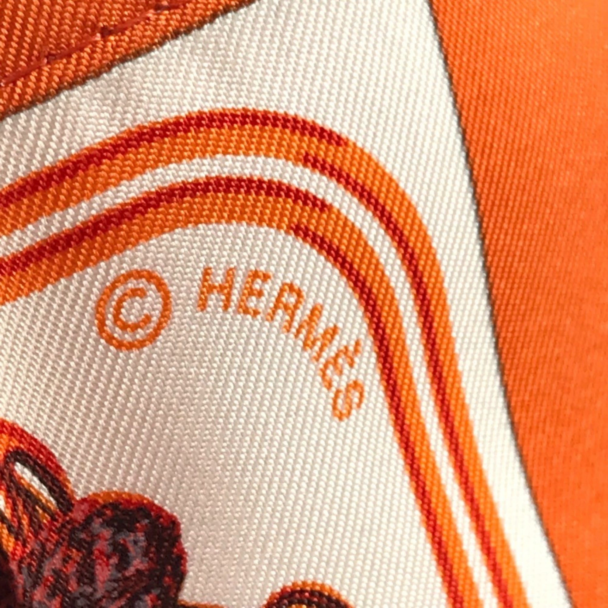 Hermes Red Color Silk Leather Eco-Bag Handbag Shoulder Bag Tote Bag (Pre-Owned)