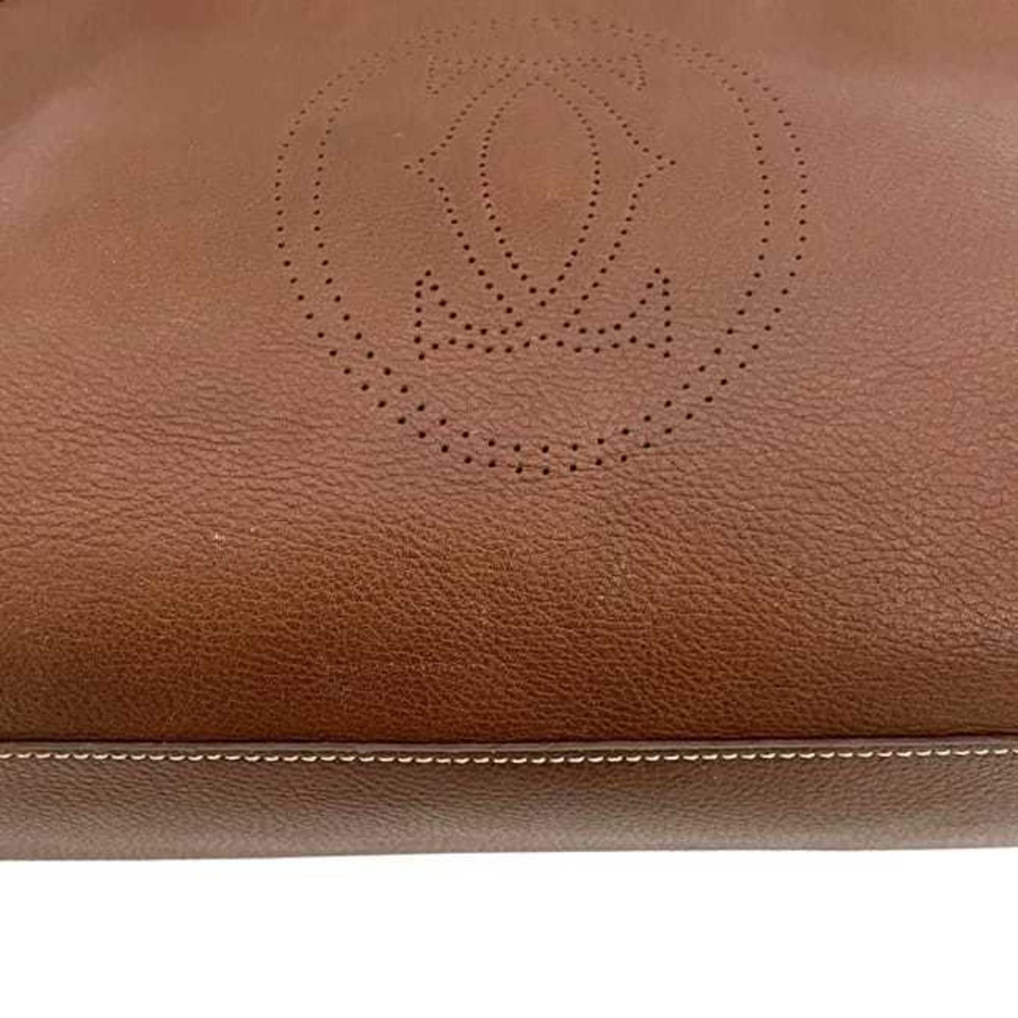 Cartier Brown Leather Handbag (Pre-Owned)