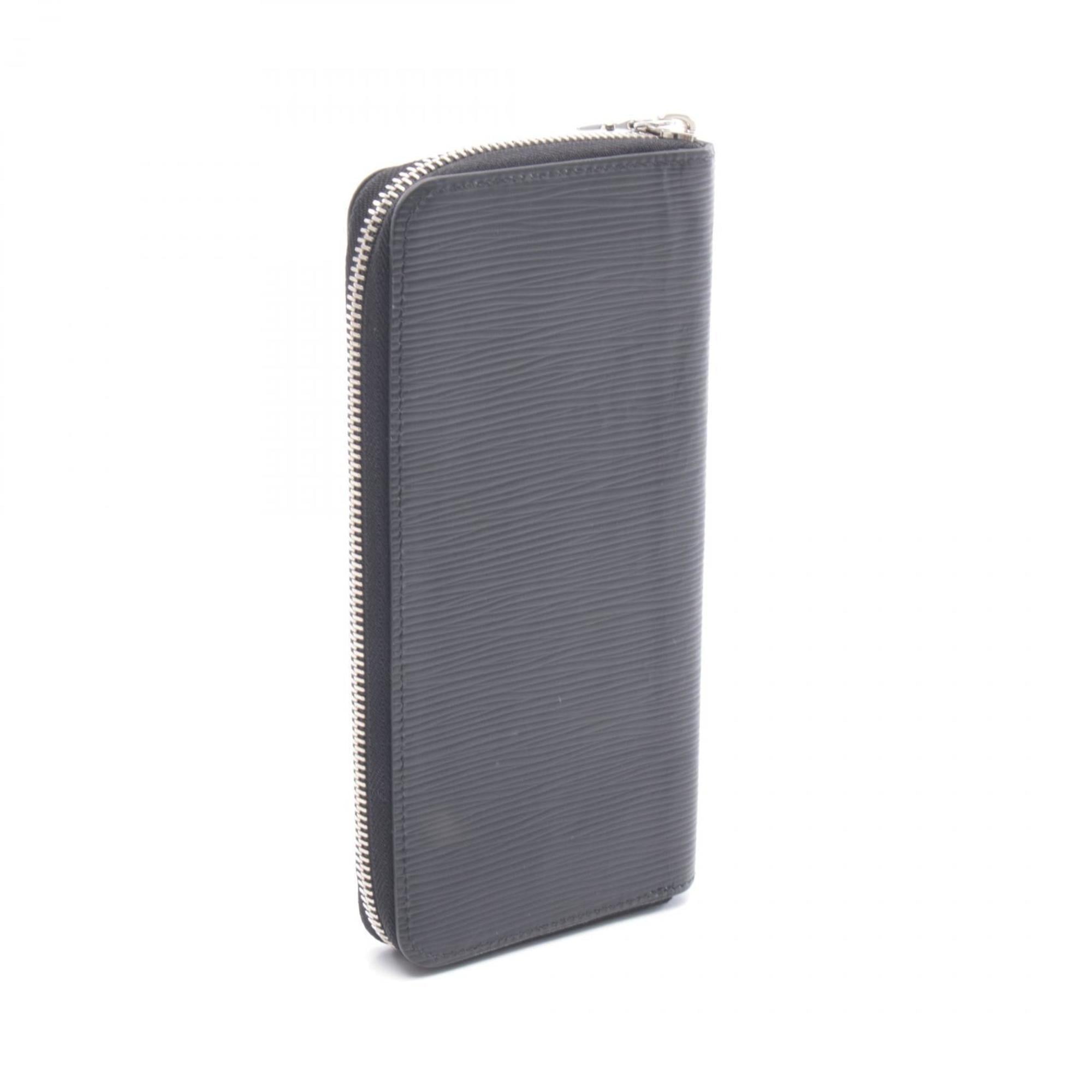 Louis Vuitton Black Noir Epi Leather Long Wallet (Bi-Fold) (Pre-Owned)