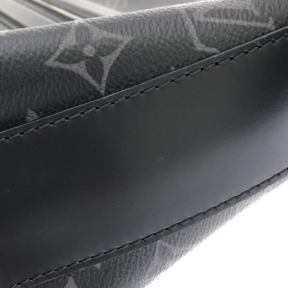 Louis Vuitton Black Coated Canvas Shoulder Bag (Pre-Owned)