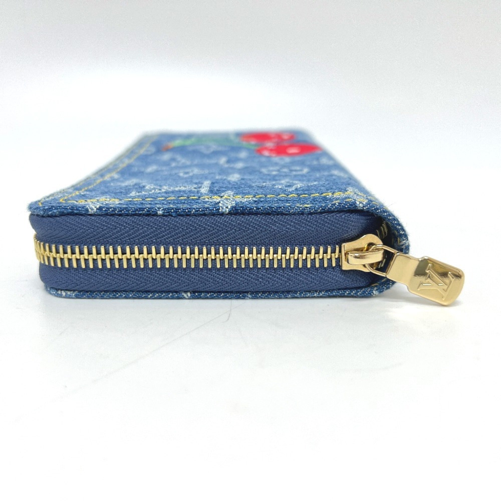 Louis Vuitton Monogram Denim Blue Monogram Denim Long Wallet (Bi-Fold) (Pre-Owned)