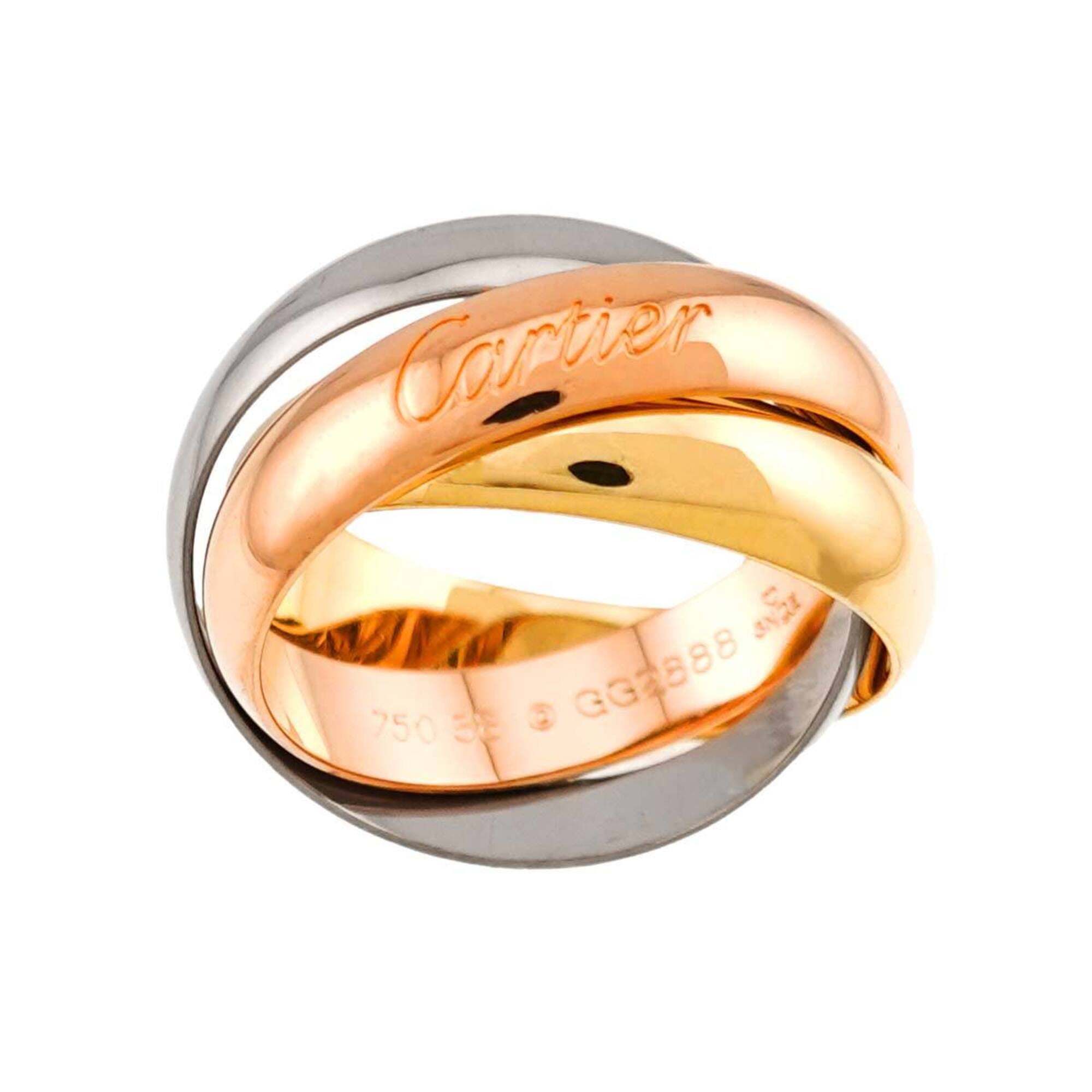 Cartier Yellow Gold (18K) Pink Gold (18K) White Gold (18K) Band Ring (Pre-Owned)