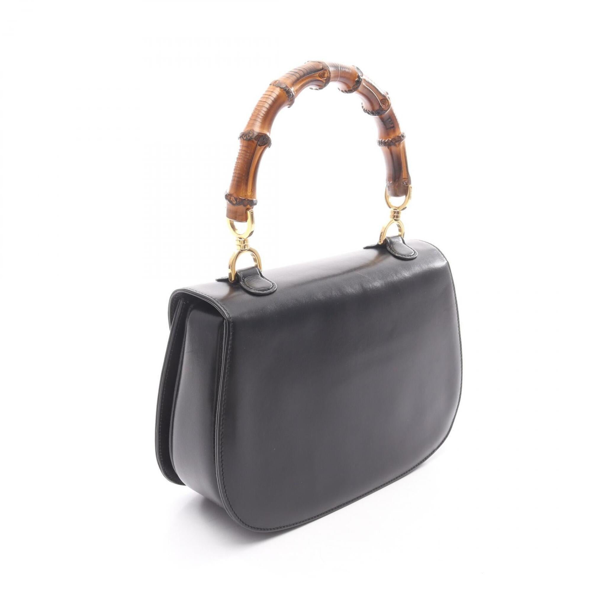 Gucci Black Leather Handbag (Pre-Owned)
