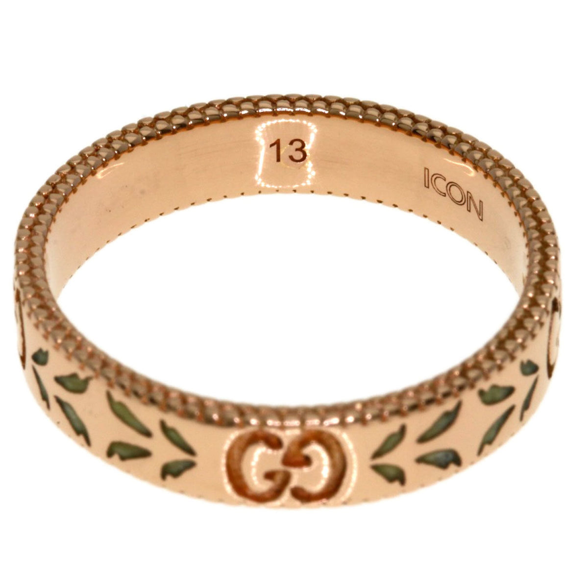 Gucci Icon Pink Gold (18K) Band Ring (Pre-Owned)