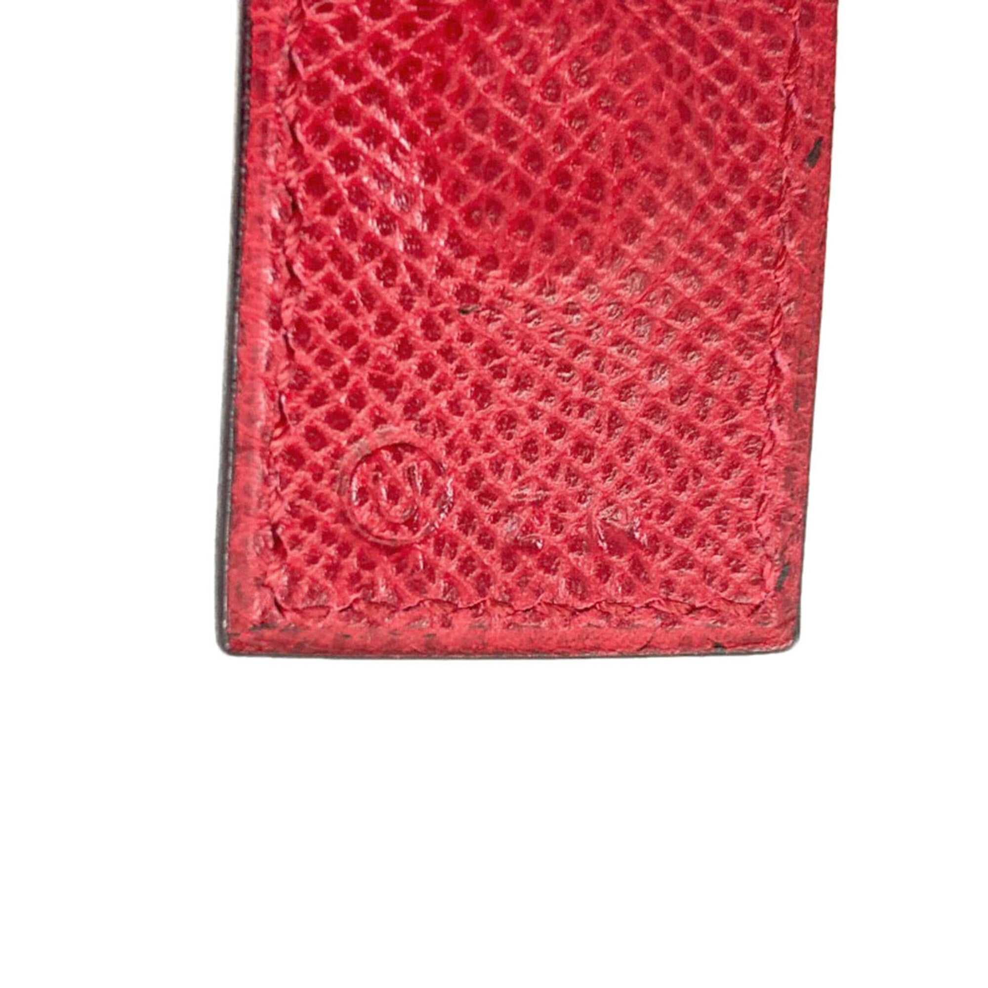 Hermes Red Color Courchevel Leather Shoulder Bag (Pre-Owned)