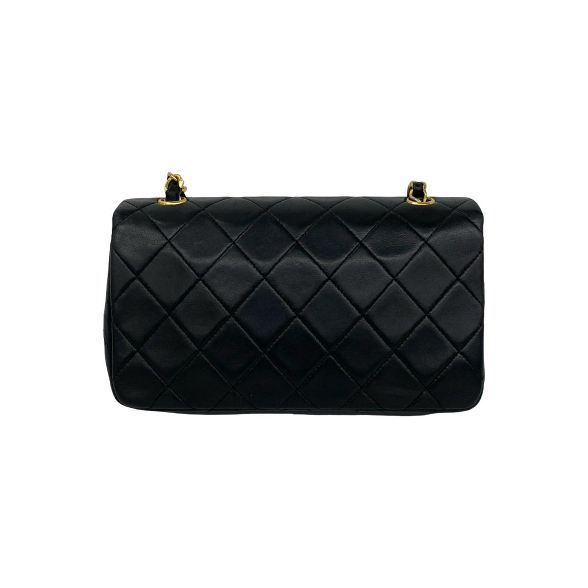 Chanel Black Leather Pochette Shoulder Bag (Pre-Owned)
