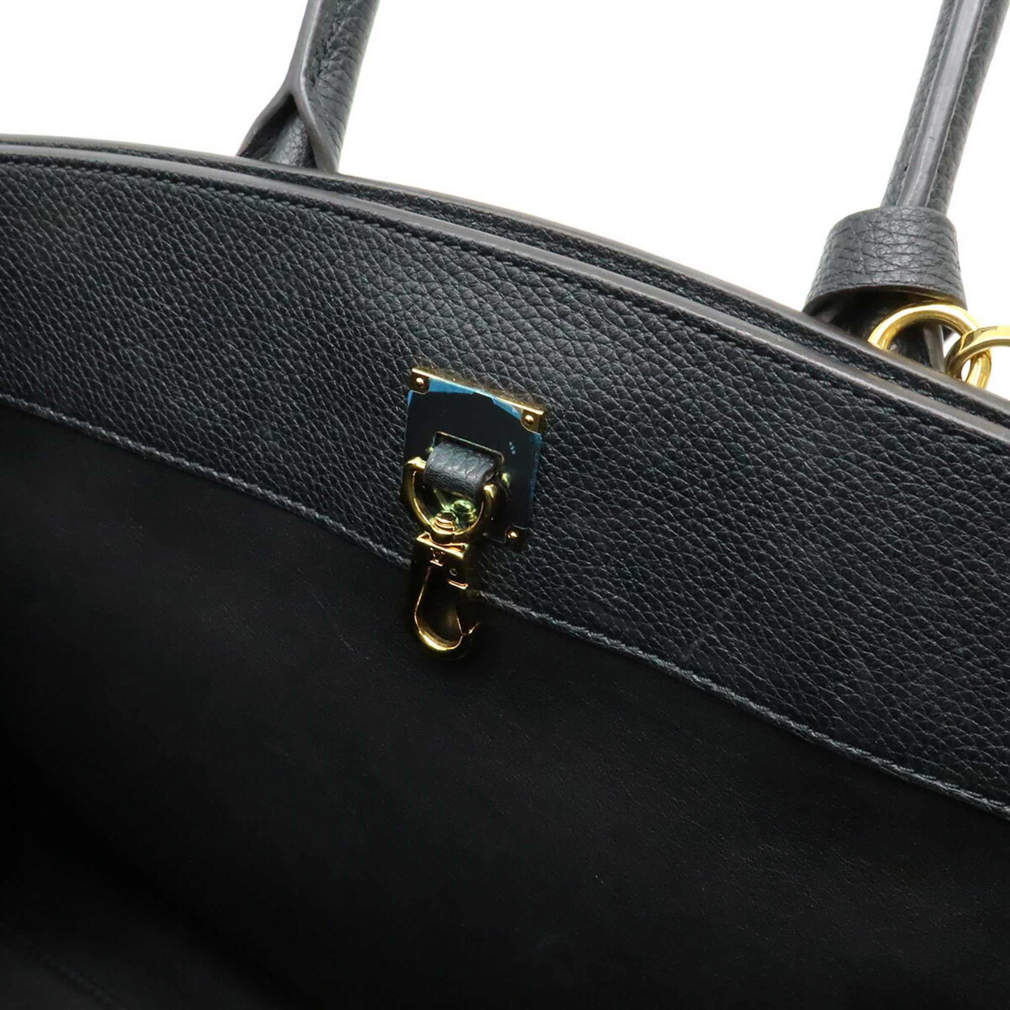 Louis Vuitton Taurillon Black Noir Leather Handbag Shoulder Bag (Pre-Owned)