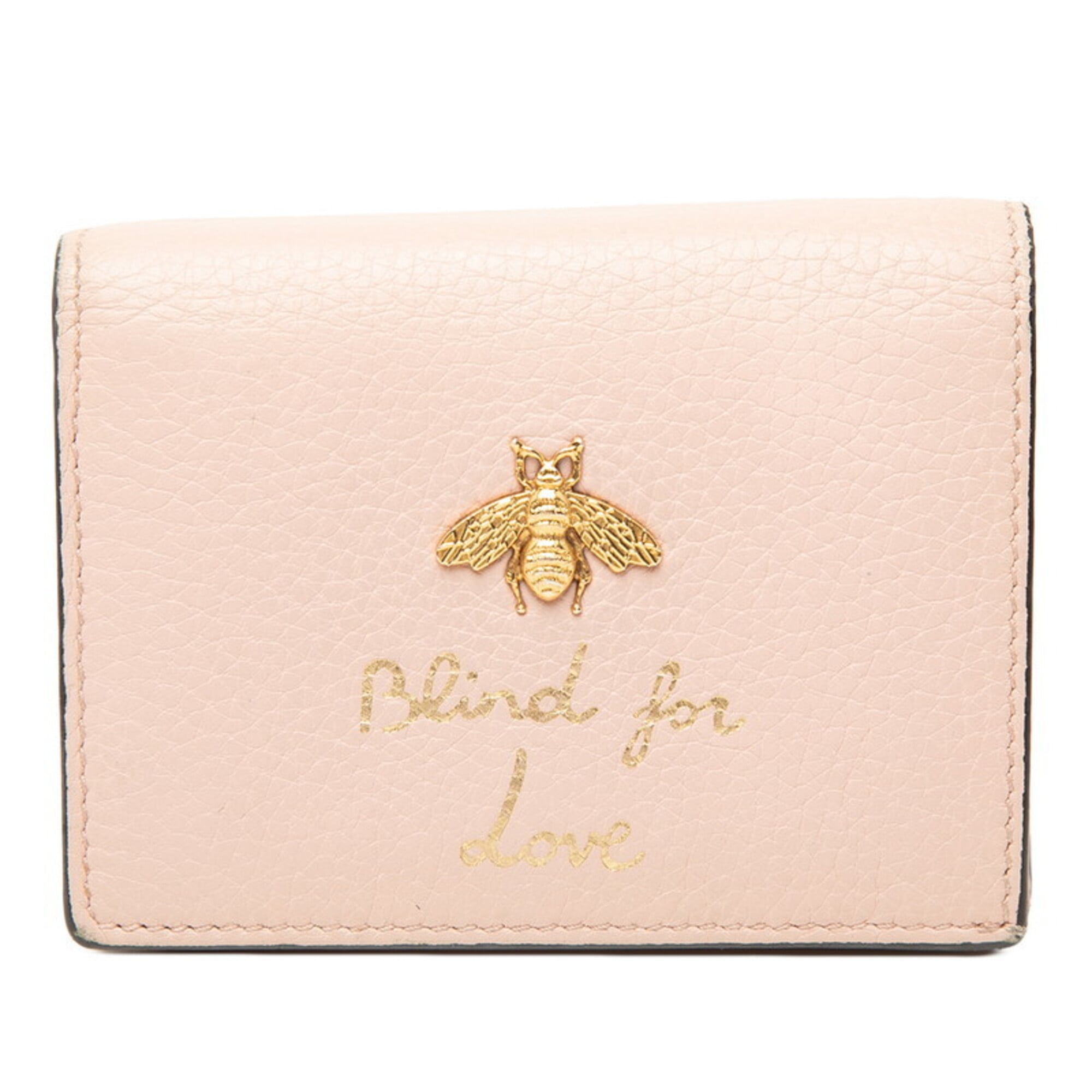 Gucci Pink Leather Wallet (Bi-Fold) (Pre-Owned)