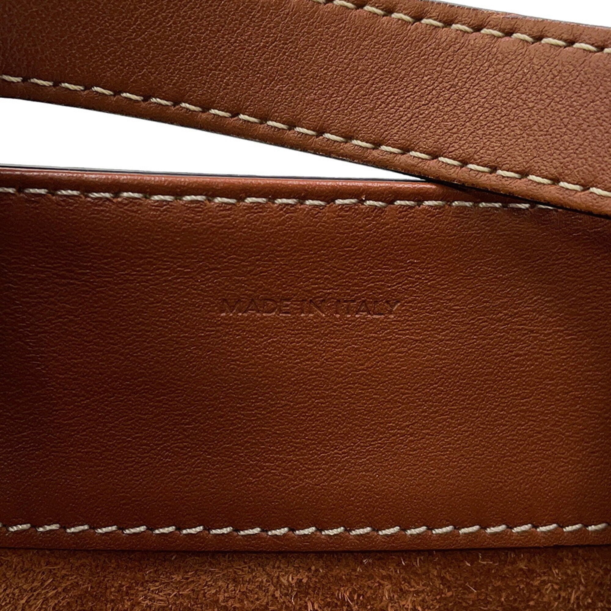 Celine Beige Brown Brown Leather Handbag (Pre-Owned)