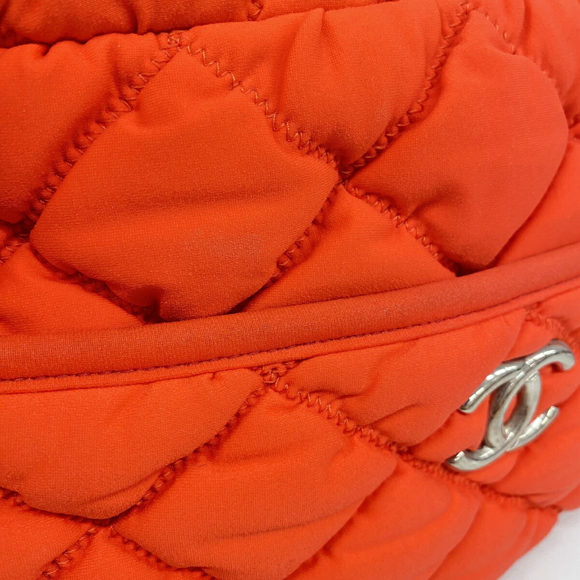 Chanel Red Color Nylon Shoulder Bag (Pre-Owned)