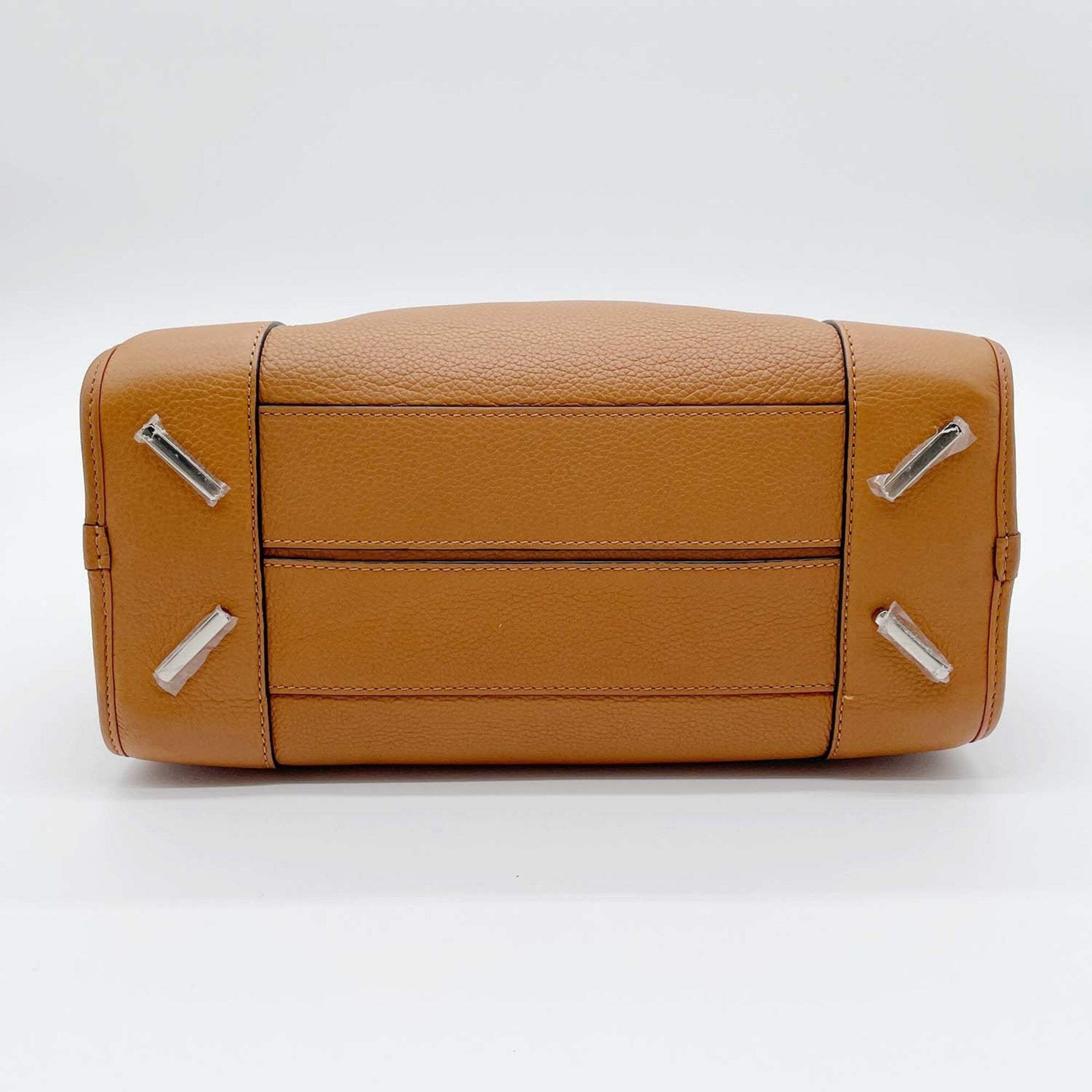 Loewe Brown Canvas Leather Handbag (Pre-Owned)