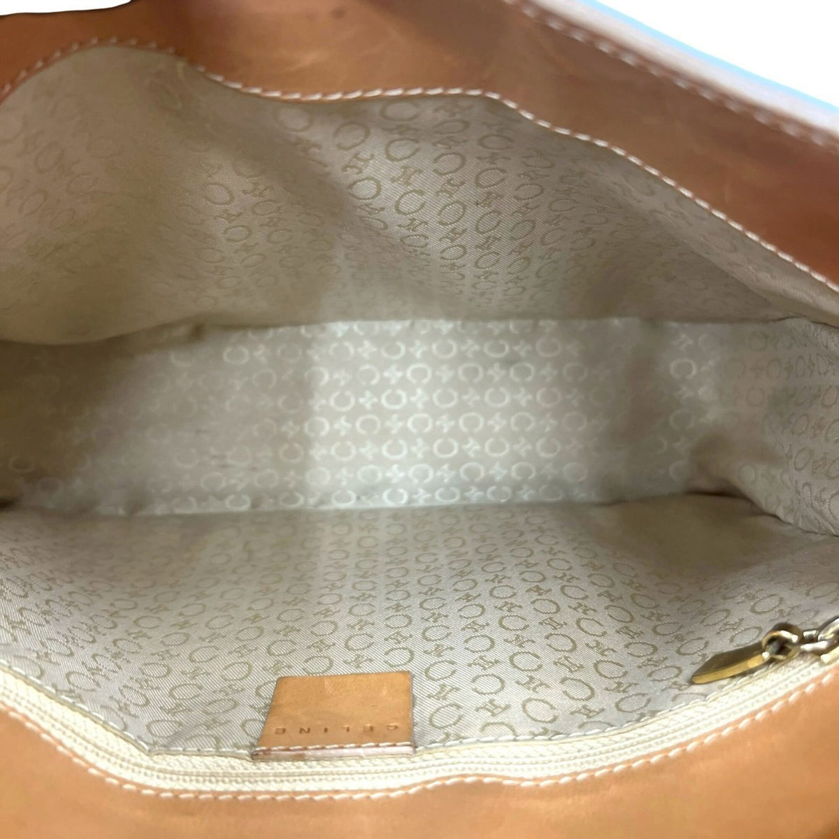 Celine Brown Leather Shoulder Bag (Pre-Owned)