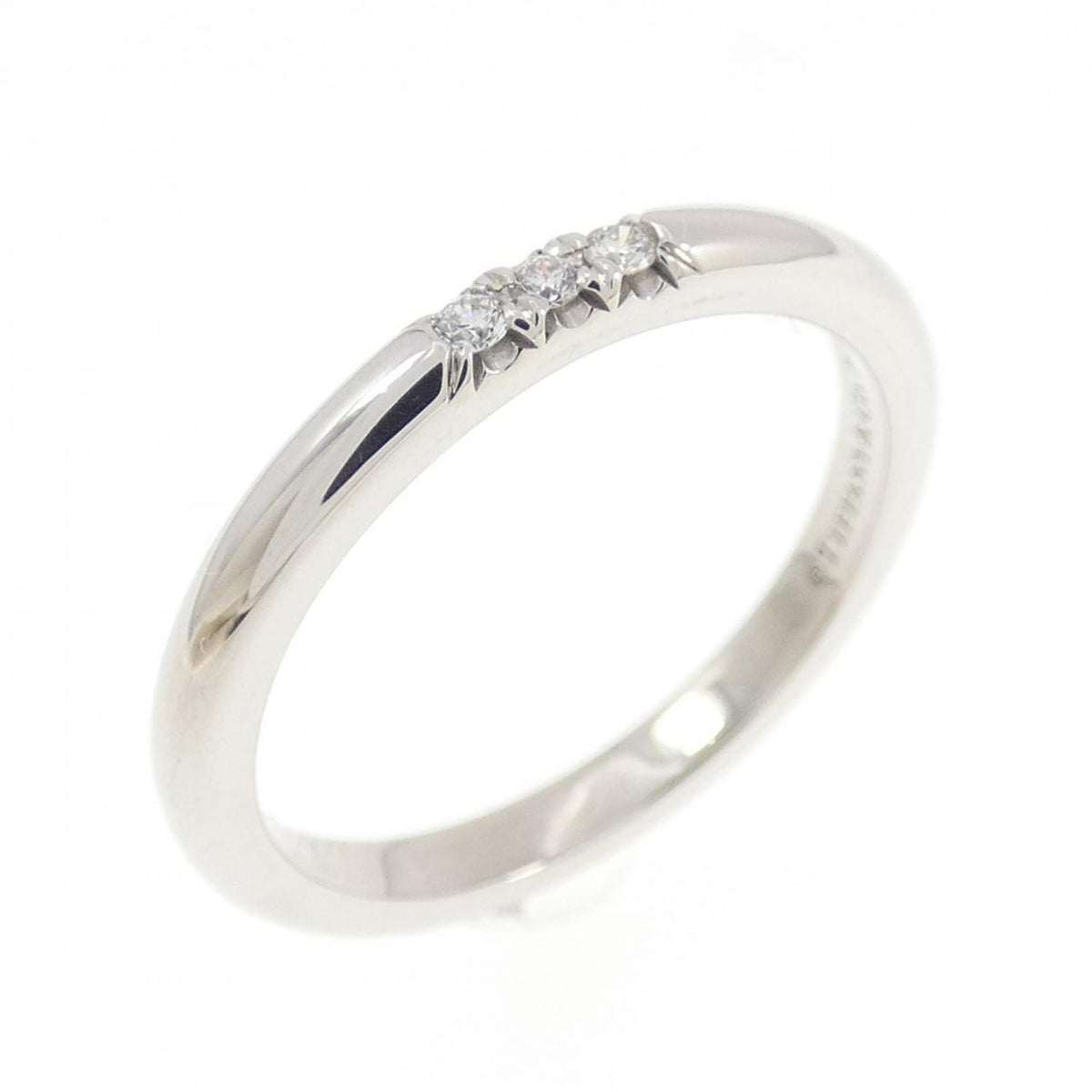 Tiffany Platinum Platinum 950 Band Ring (Pre-Owned)